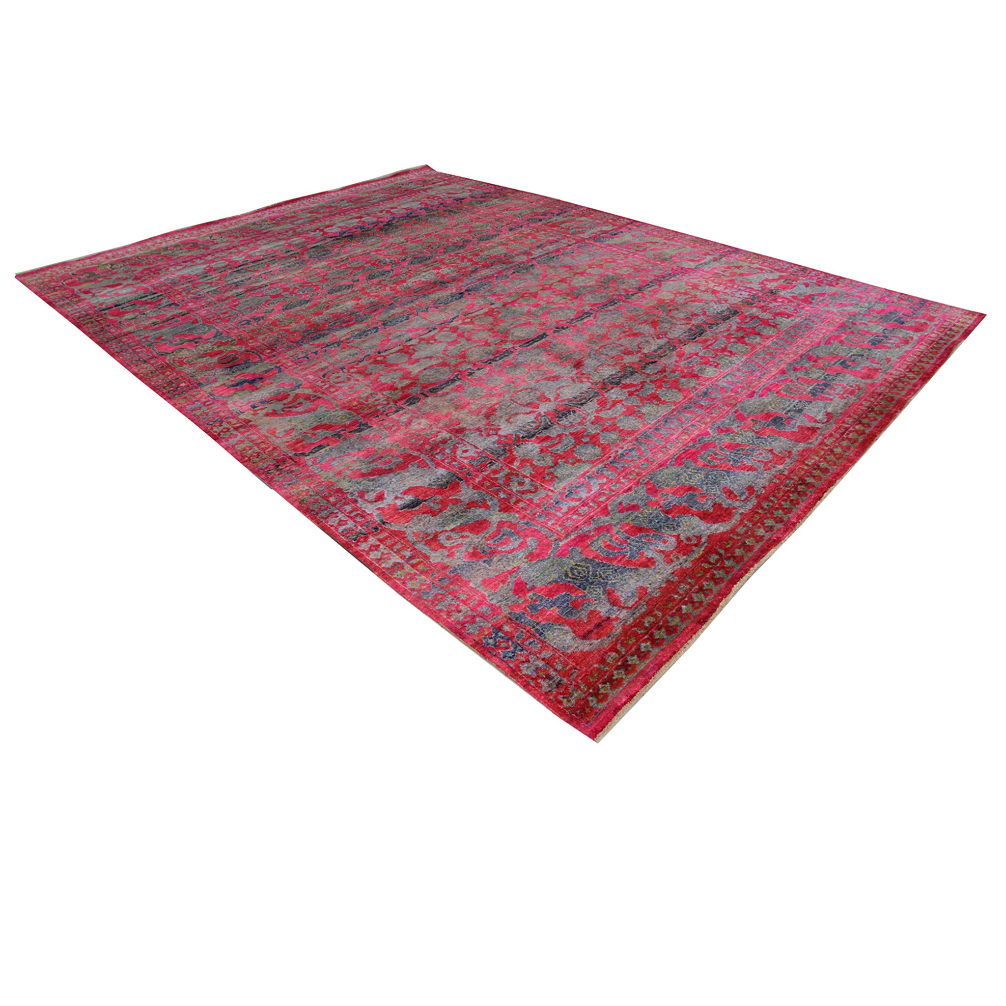 Premium Alchemy Silk & Wool Rug 9'10 x 13'2 - Luxurious Handmade Oriental Carpet for Living Room, Bedroom & Office Decor