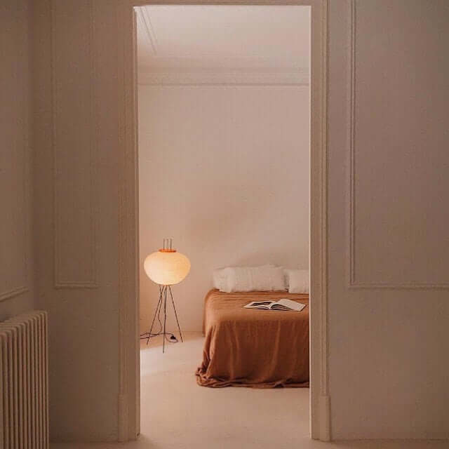Akari Floor Lamp - Modern Japanese Paper Light for Living Room, Bedroom & Office - Soft Ambient Lighting for Relaxation & Decor