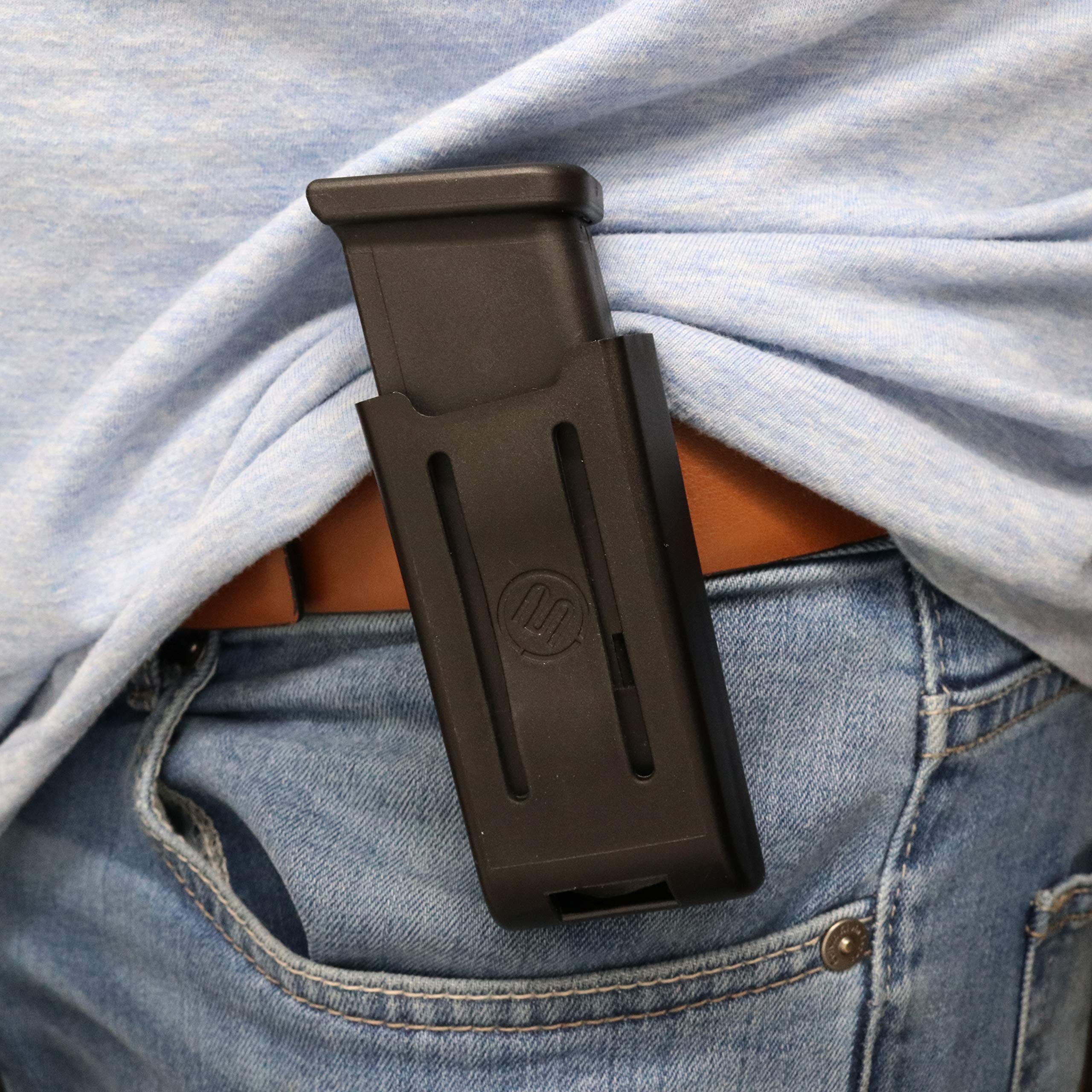 MakerShot Magazine Carrier - Tactical Gun Belt Magazine Holster for Pistol & Handgun | Durable Ammo Storage & Clip Holder | Perfect for Range Shooting, Hunting & Tactical Training