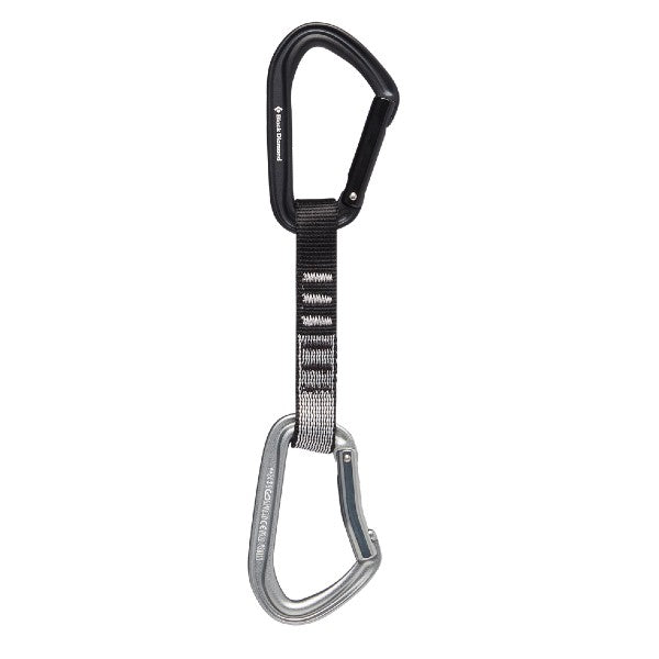 Black Diamond Hotforge Quickdraw 12cm - Lightweight Climbing Carabiner for Sport & Trad Climbing - Perfect for Rock Climbing, Mountaineering & Outdoor Adventures