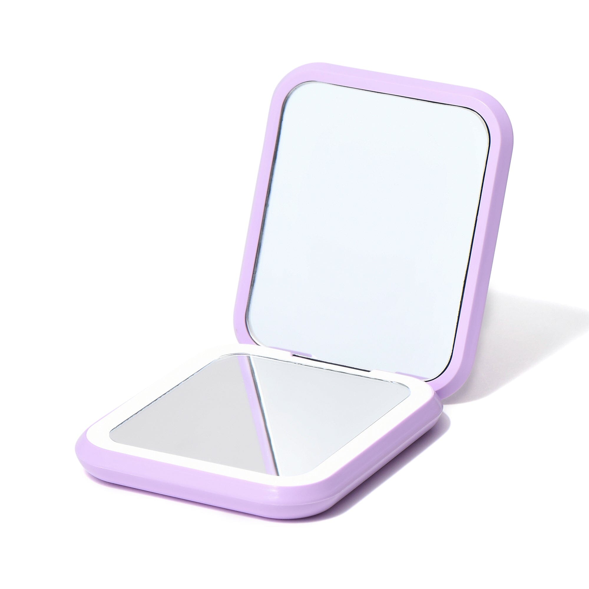 Blanche LED Compact Mirror with Bright Lights - Portable Makeup Mirror for Travel, Home, and Vanity (Purple) - Perfect for Touch-Ups, Makeup Application, and On-the-Go Beauty