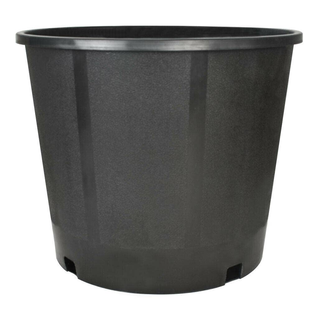 **Heph 3 Gallon Heavy Duty Premium Black Plastic Plant Container - Large Garden Planter Pot for Indoor & Outdoor Plants, Flowers, Herbs - Ideal for Patio, Balcony, Deck, and Landscaping**