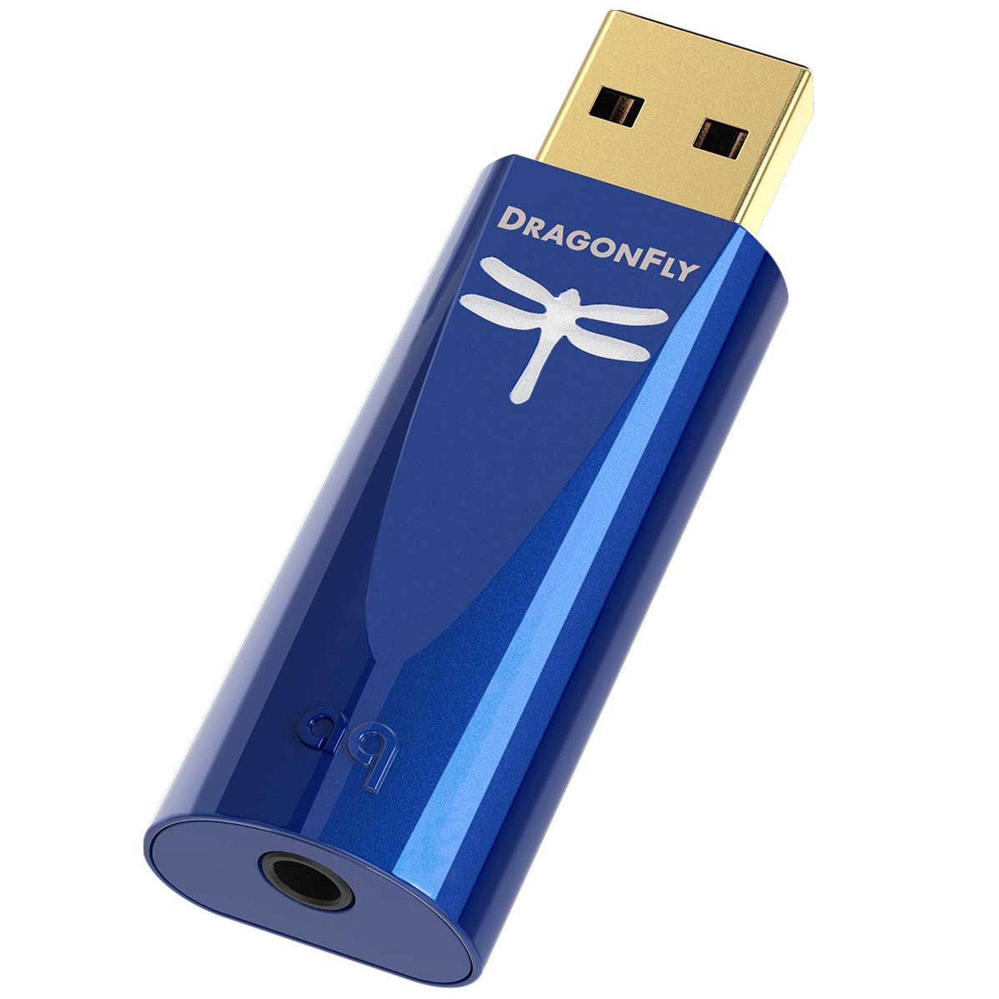 AudioQuest DragonFly Cobalt USB Digital-to-Analog Converter (DAC) - High-Resolution Portable Headphone Amp for Audiophiles - Perfect for Home Audio, Travel & Studio Recording