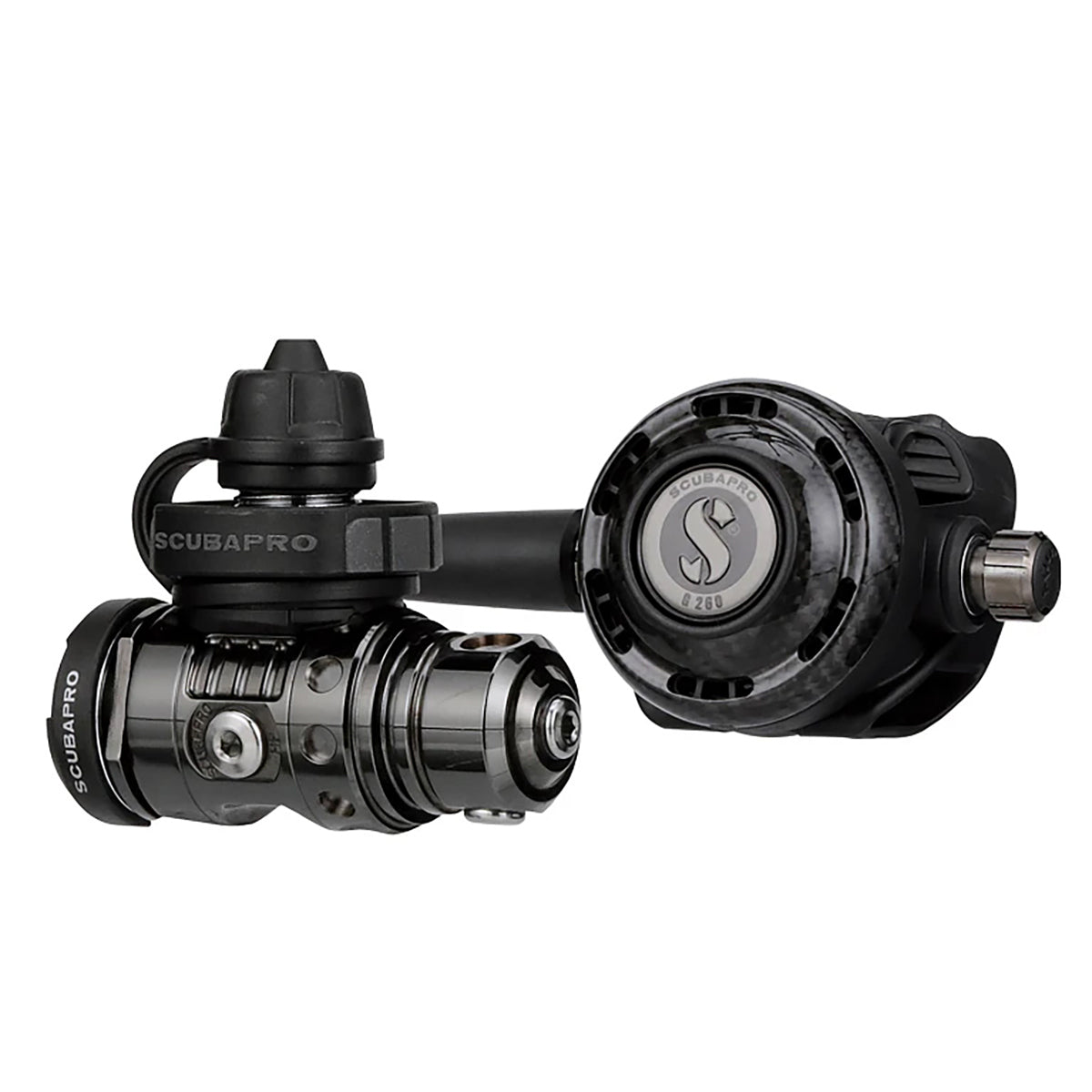 Scubapro MK19 EVO BT/G260 Carbon BT Regulator Set - Premium Scuba Diving Gear for Professional & Recreational Divers - Perfect for Deep Sea Exploration & Underwater Adventures