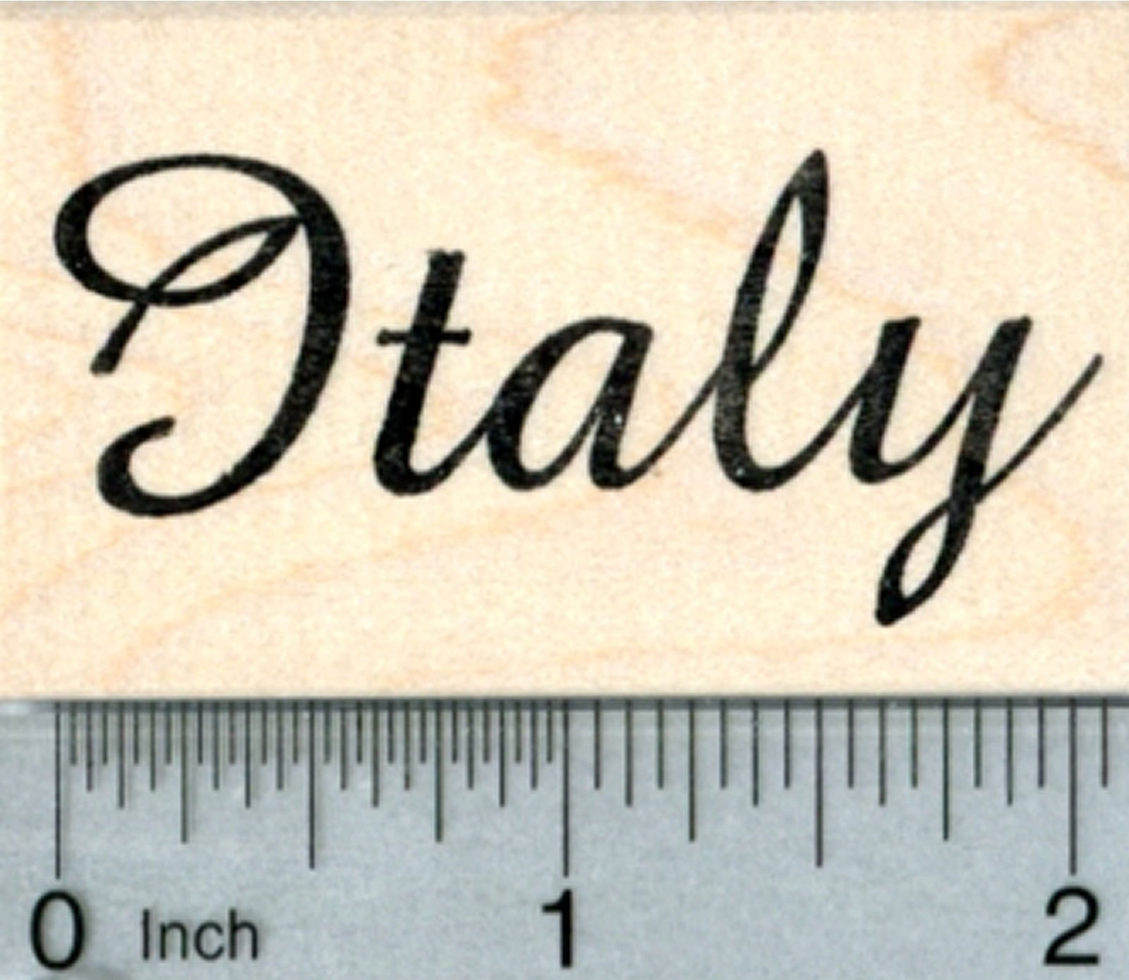 Italy Rubber Stamp - World Travel Series Collection for Scrapbooking, Journaling & DIY Crafts - Perfect for Passport Stamps, Travel Planners & Memory Books