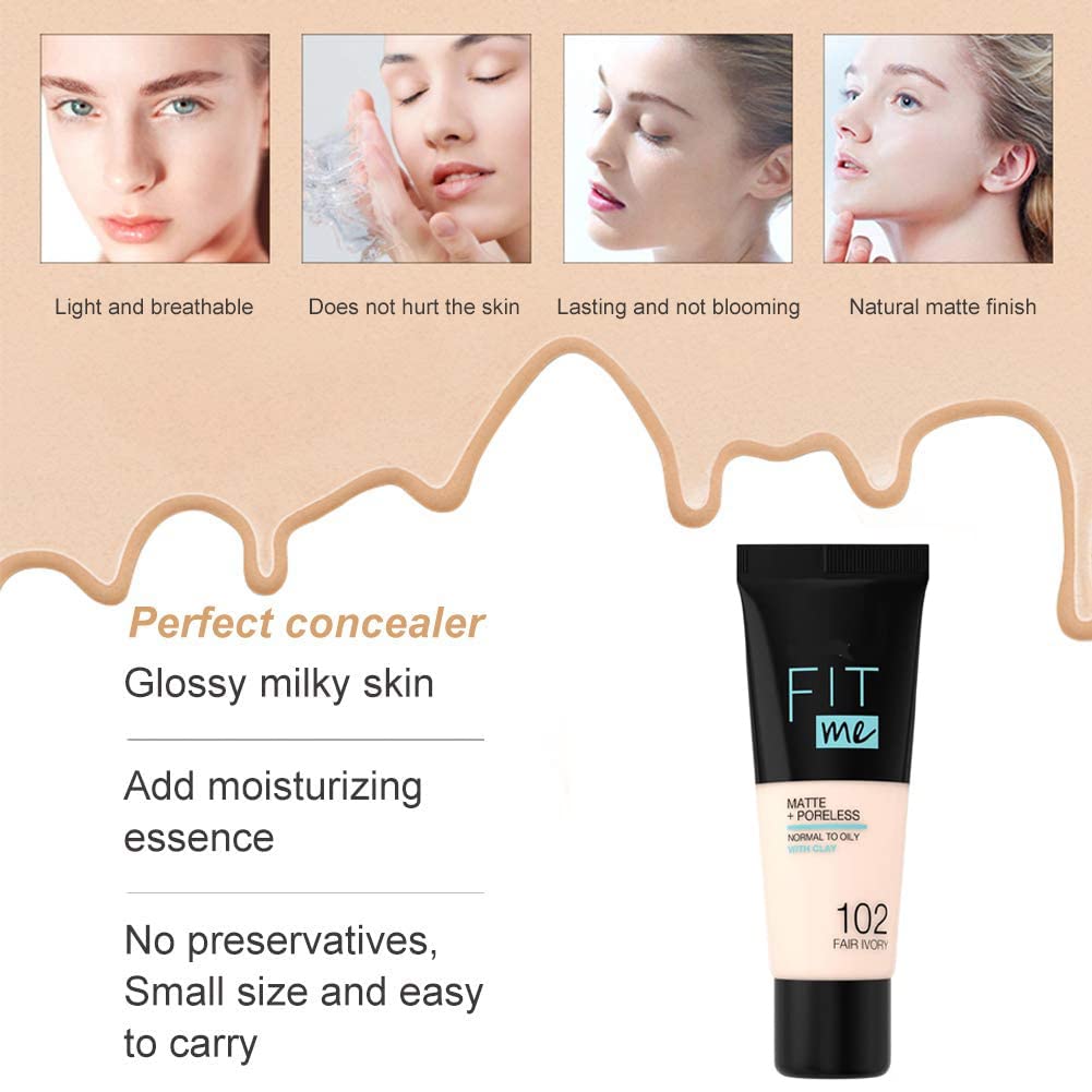 Fair Skin Tone Compact Powder Combo - Oil Control Loose Powder & Liquid Foundation for Glowing Skin | 2-in-1 Makeup Set for Flawless Coverage, Matte Finish & All-Day Wear | Perfect for Daily Use, Special Occasions & Professional Makeup Looks