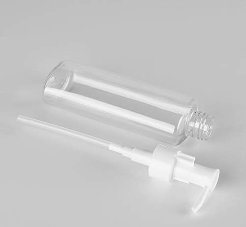 Refillable 150ml Clear Plastic Pump Bottles for Lotion, Cream, Cleansing Oil - Travel-Friendly Cosmetic Dispenser (Pack of 3) | Perfect for Makeup, Skincare & Toiletries Storage at Home or On-The-Go