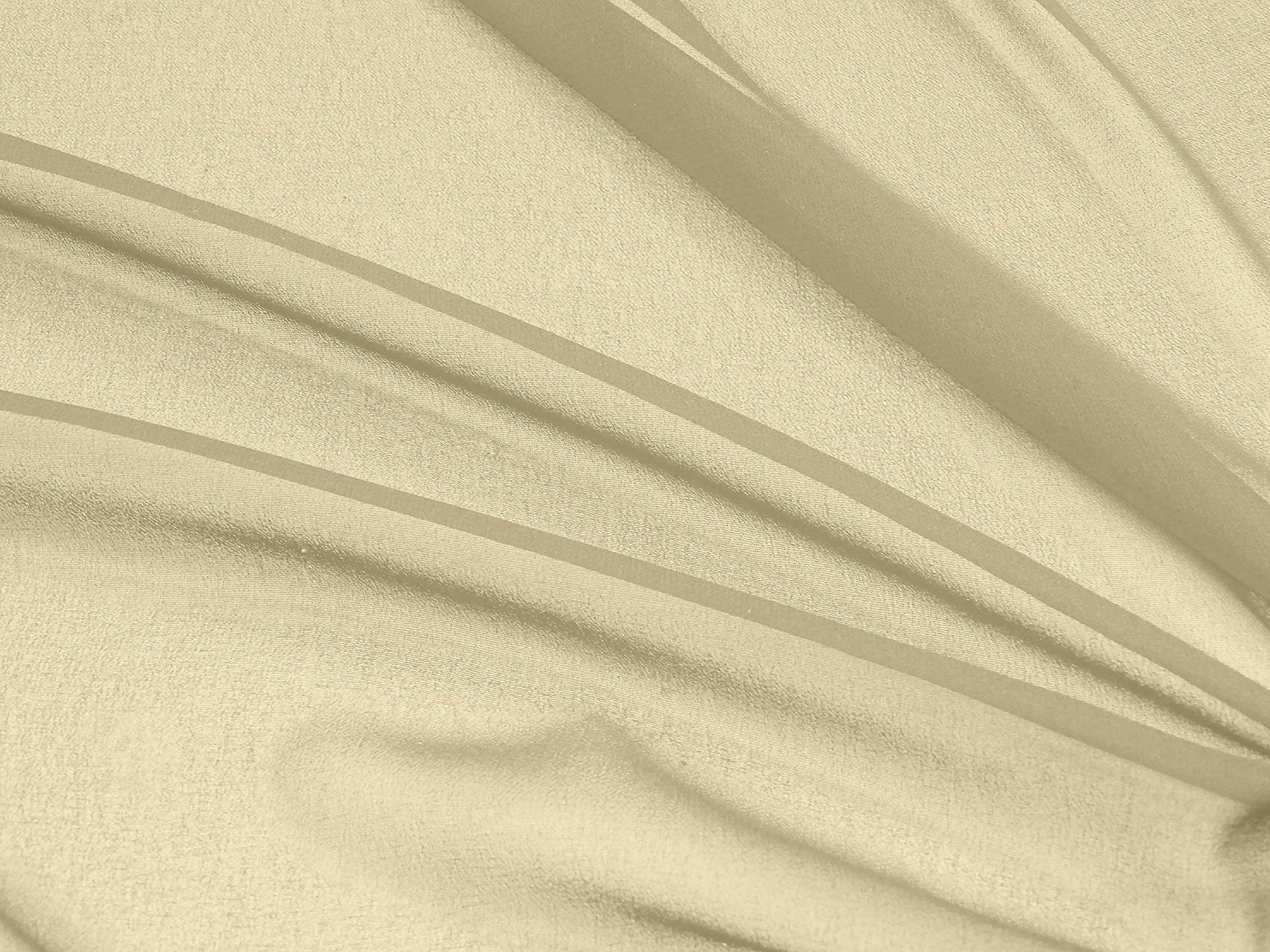 Soimoi Off White Viscose Georgette Fabric by The Yard - 40 Inch Wide Solid Sewing Material for DIY Clothing, Dresses, Scarves & Home Decor Projects