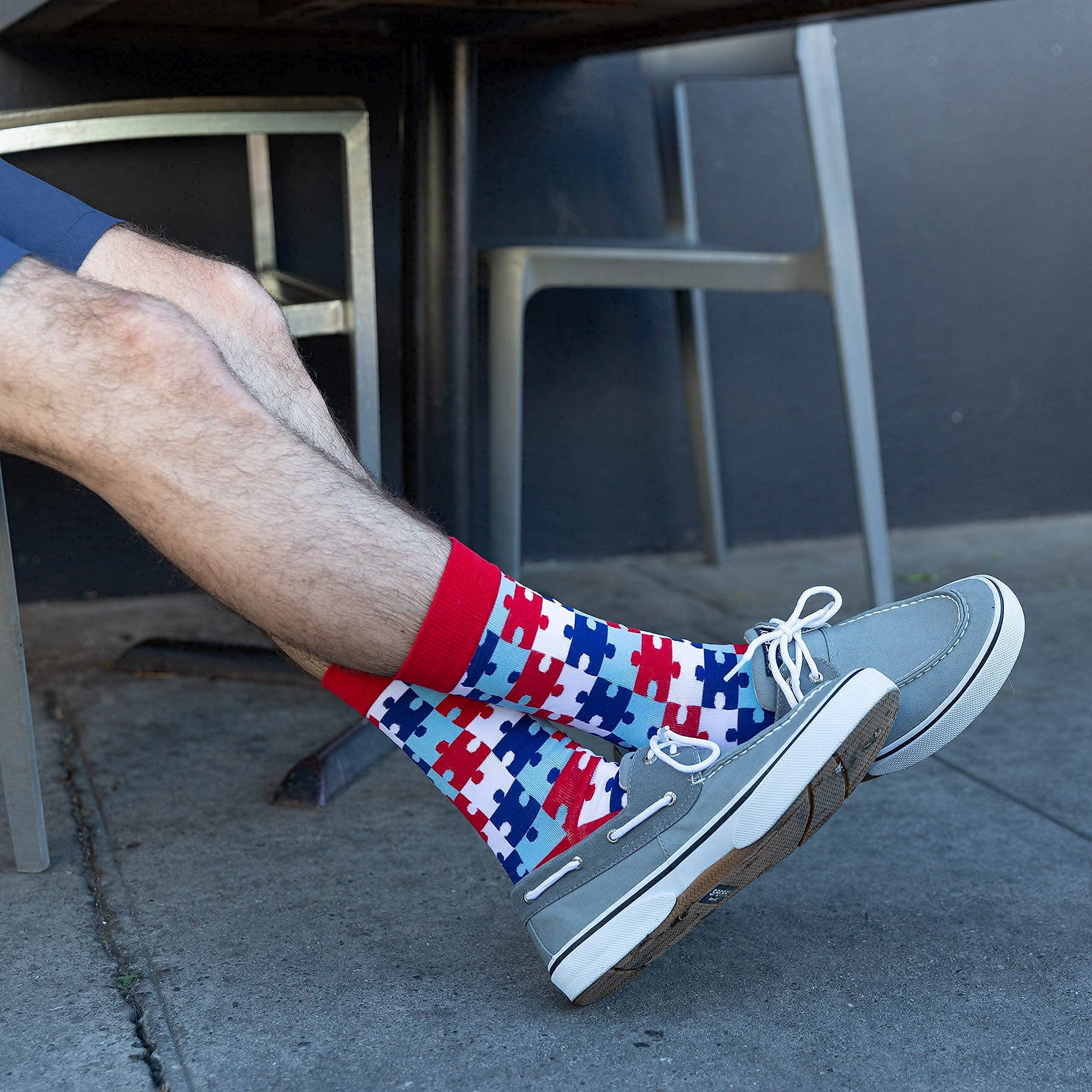 Funky Novelty Socks for Men - Cool & Comfortable Crazy Socks - Perfect for Gifts, Parties & Everyday Wear
