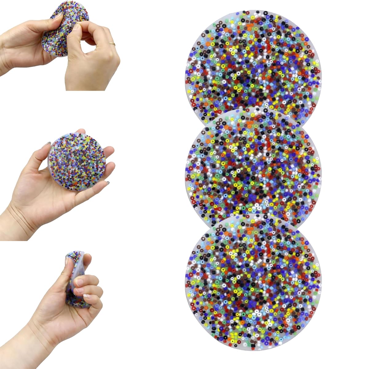 Skin Picking Fidget Toys for Adults - 3 Pack Sensory Stress Relief for Dermatillomania & Trichotillomania - Anxiety Relief, Focus Aid for Office, Travel & Home Use