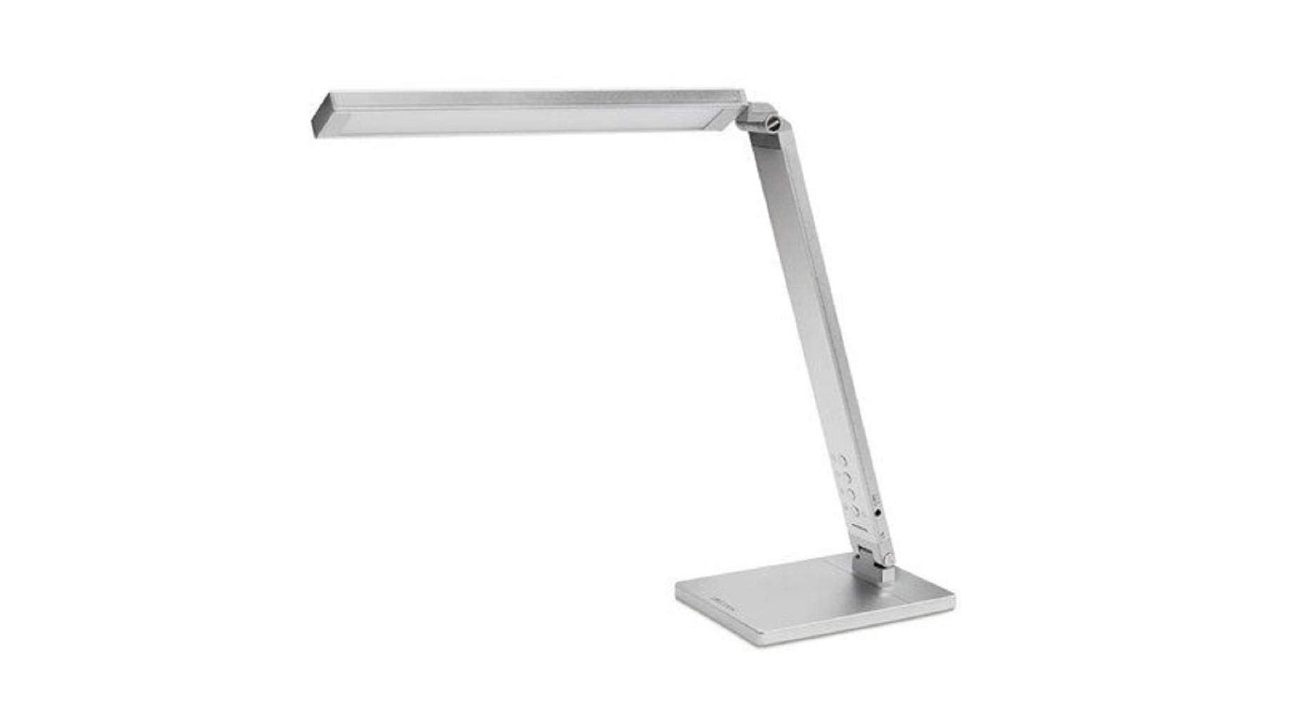 Illuminate Desk LED Task Light (Silver) - Adjustable Brightness for Reading, Studying & Office Work - Perfect for Home, Office & Dorm Room Lighting