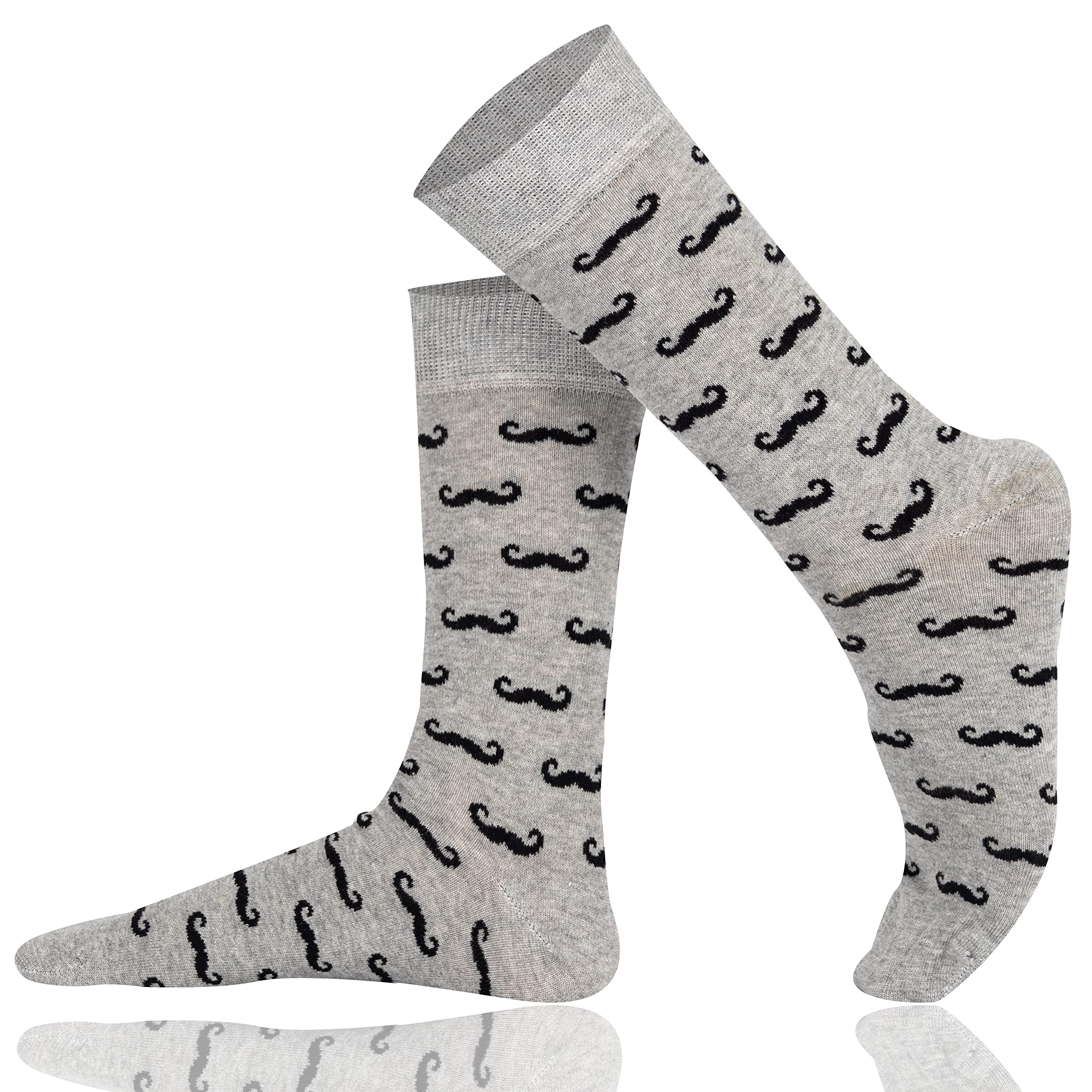Mysocks® 5 Pairs Men's Argyle Dress Socks - Comfortable & Stylish Formal Socks for Business, Office & Wedding Occasions