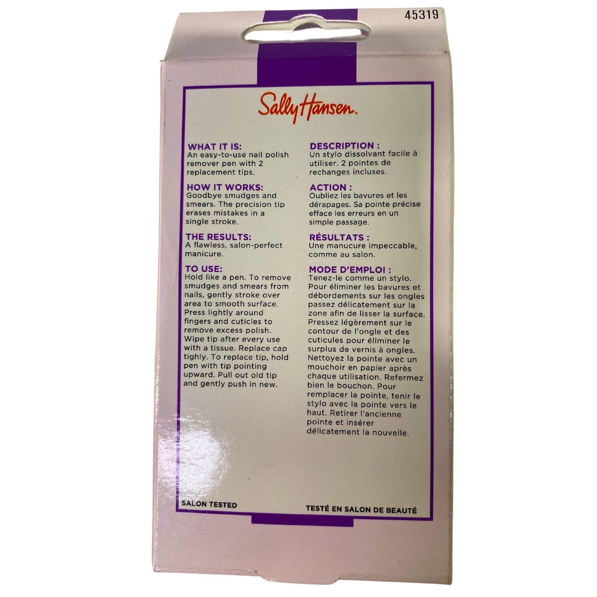 Sally Hansen No More Mistakes Manicure Clean Up Pen 0.05 oz (24 Pack) - Perfect for Nail Art, DIY Manicures & Professional Salon Use