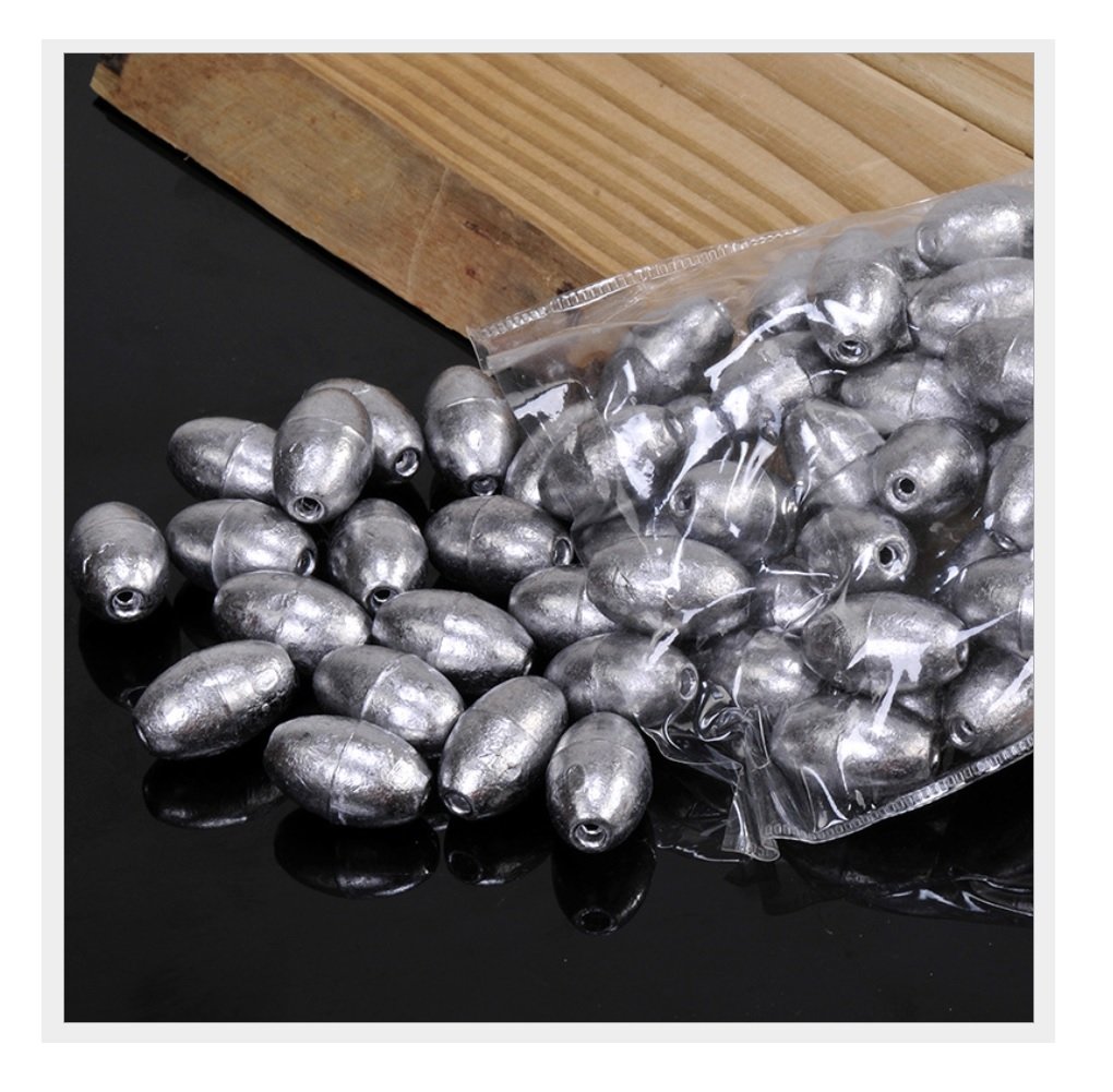 Premium Egg Sinkers Fishing Weights - Lead Split Shot Sinkers for Freshwater & Saltwater Fishing - Ideal for Bass, Trout, and Catfish Angling