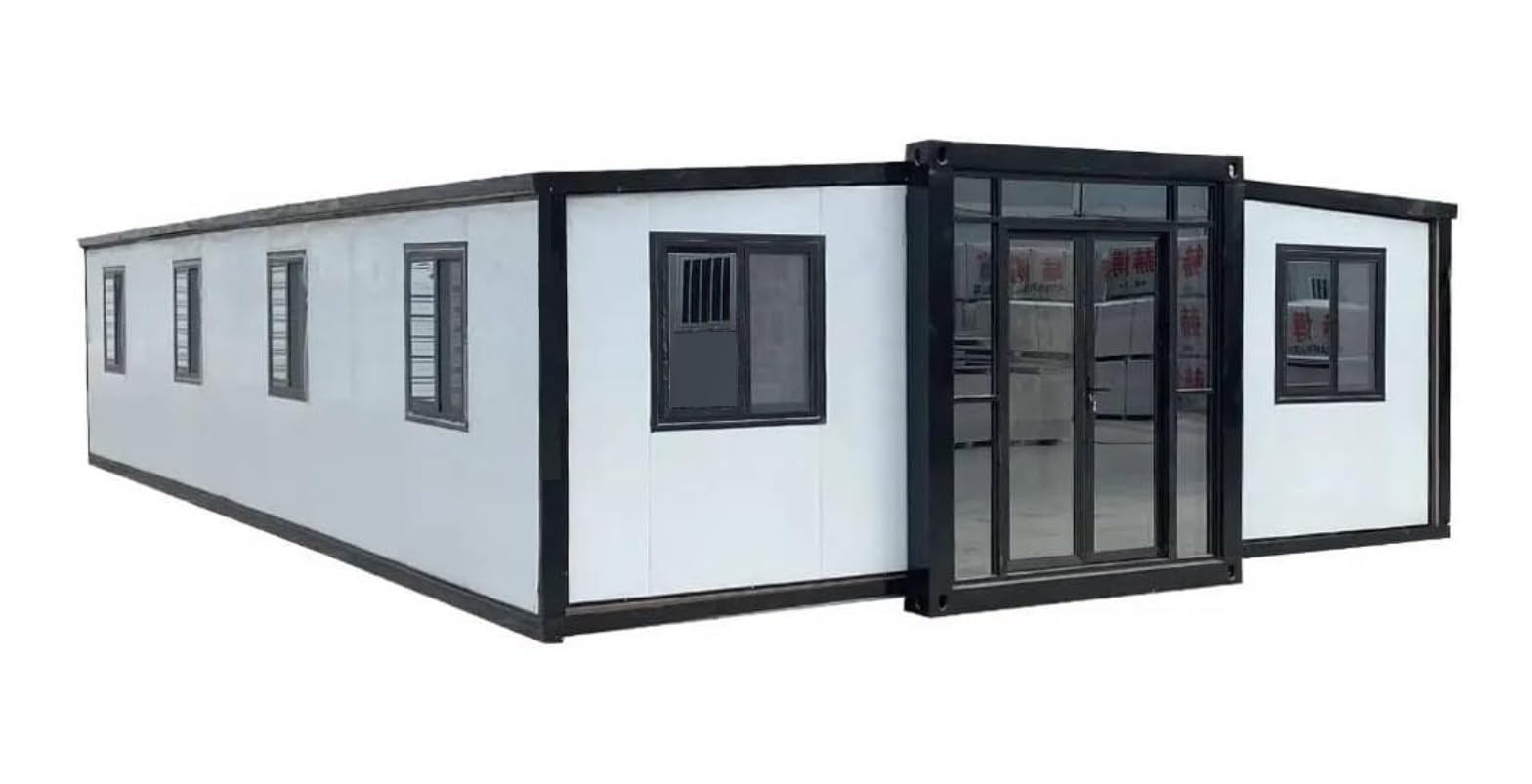 40ft x 20ft Prefabricated Tiny Homes for Sale - Mobile Tiny House with Foldable Design, Bathroom & Kitchen Included | Perfect for Backyard Guest House, Vacation Cabin or Off-Grid Living