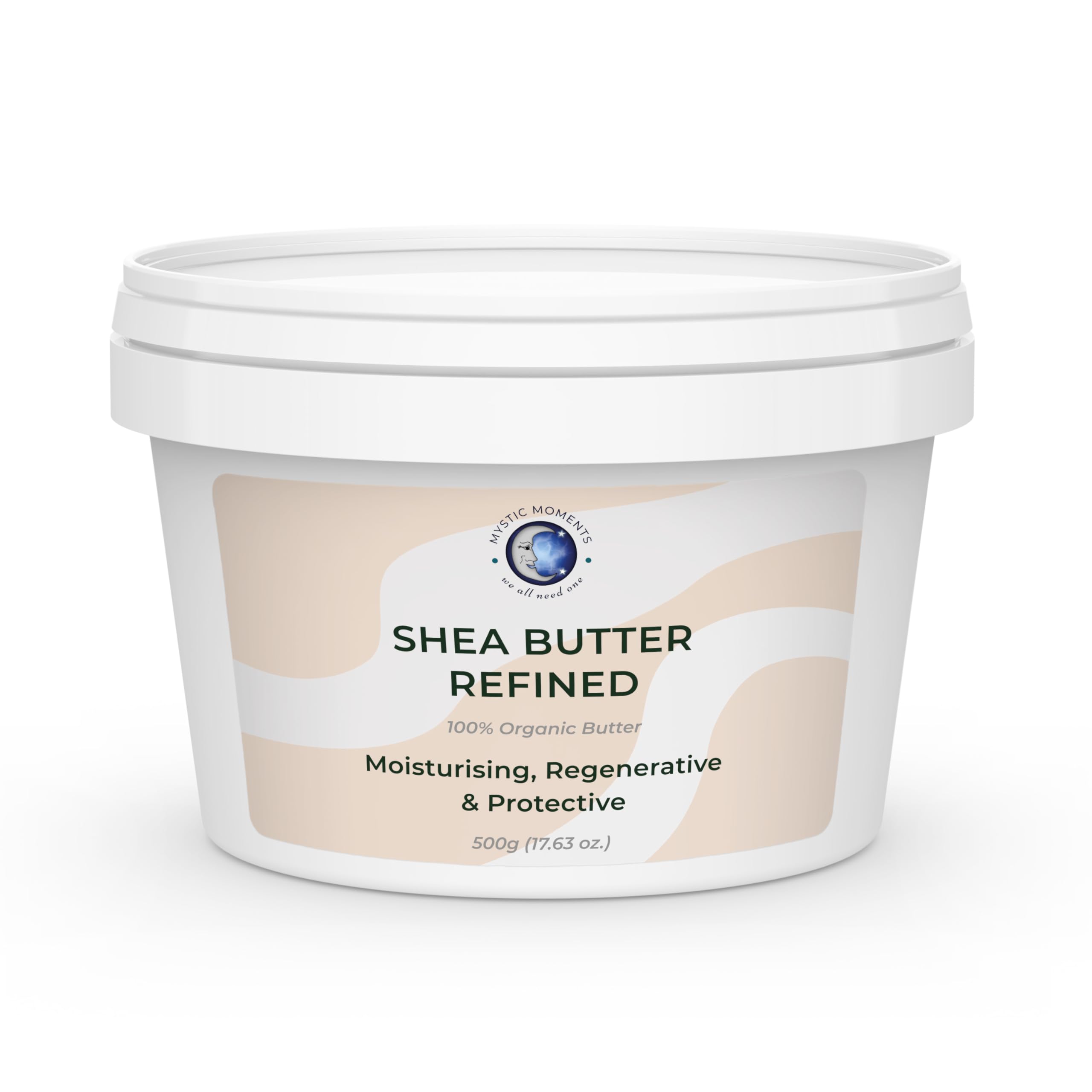 Organic Refined Shea Butter 500g - Pure, Natural, Vegan & GMO-Free Cosmetic Butter for Skin & Hair Care | Moisturizing Body Butter for Dry Skin, DIY Beauty Recipes & Massage Therapy