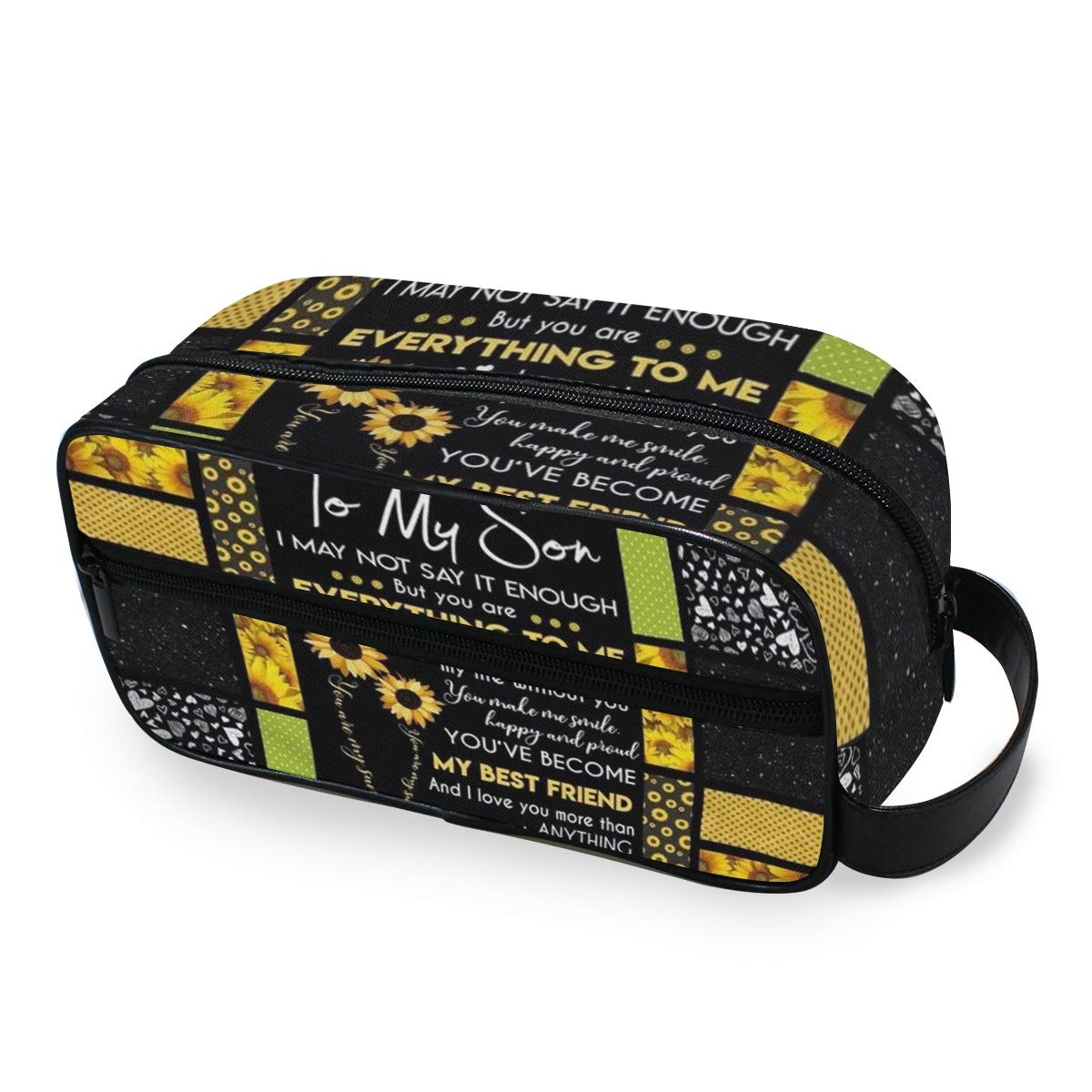 Sunflower Travel Toiletry Bag for Men & Women - Perfect for Kids Outdoor & Business Trips