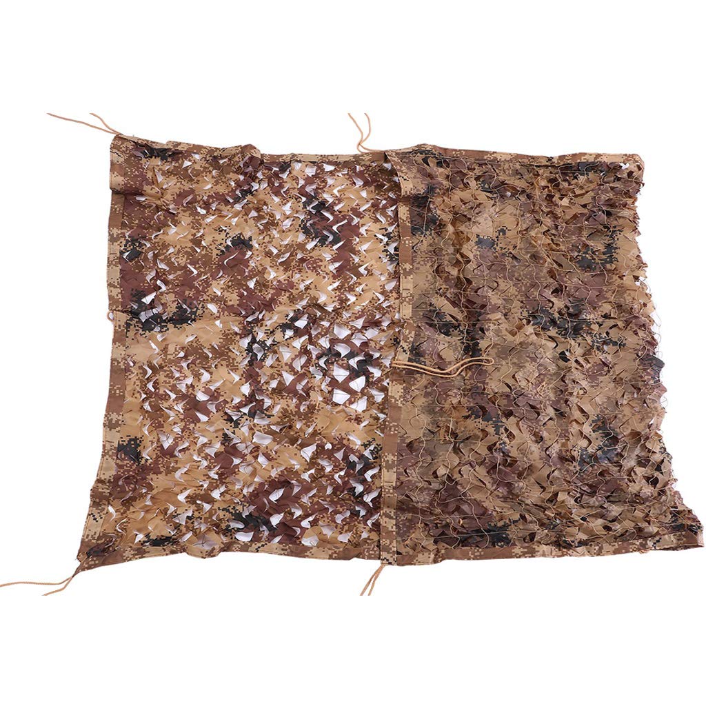 Desert Camouflage Netting - Lightweight Durable Army Mesh Camo Net for Camping, Military, Hunting & Shooting Blinds | Perfect for Outdoor Concealment, Plant Awnings & Canopy Covers