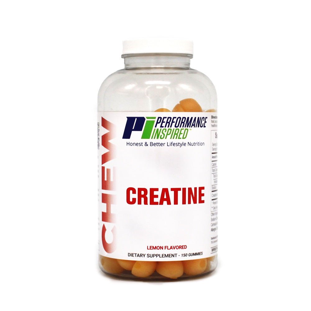 Performance Inspired Nutrition Creatine Monohydrate Gummies - Muscle Recovery & Strength Booster for Athletes & Fitness Enthusiasts - Perfect for Pre/Post Workout & Active Lifestyle