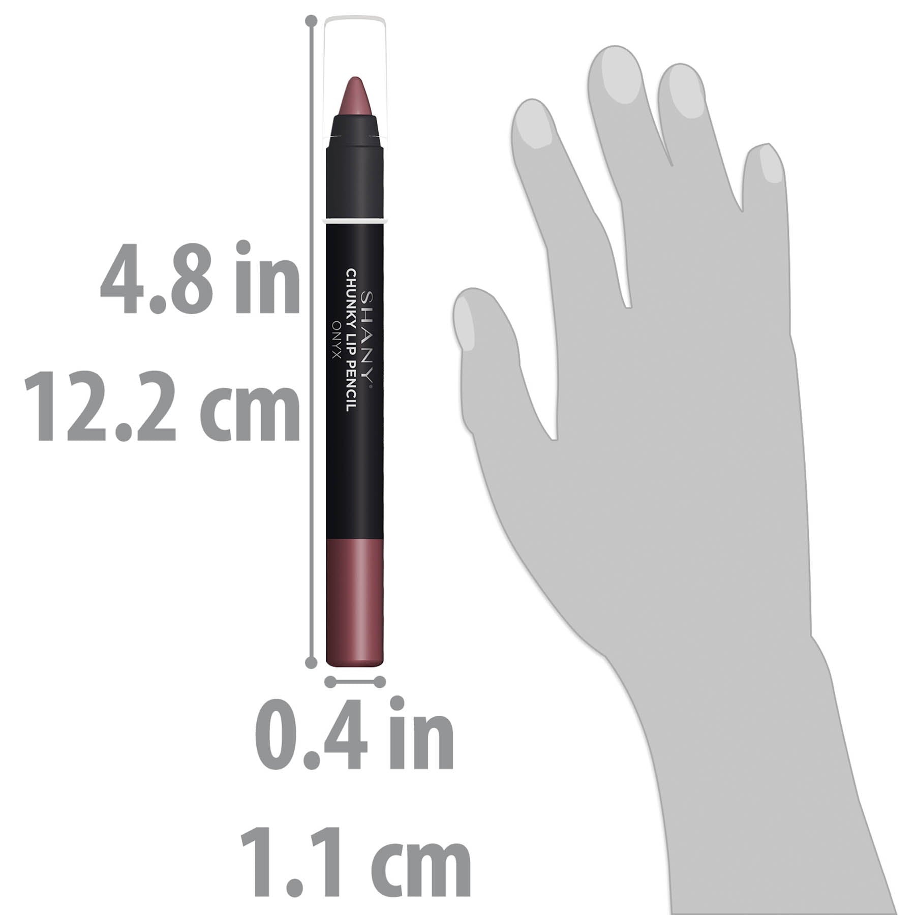 SHANY Chunky Lipstick Lip Pencil - Long Lasting Matte Lip Liner for Bold Lip Looks | Perfect for Everyday Wear, Parties & Special Occasions