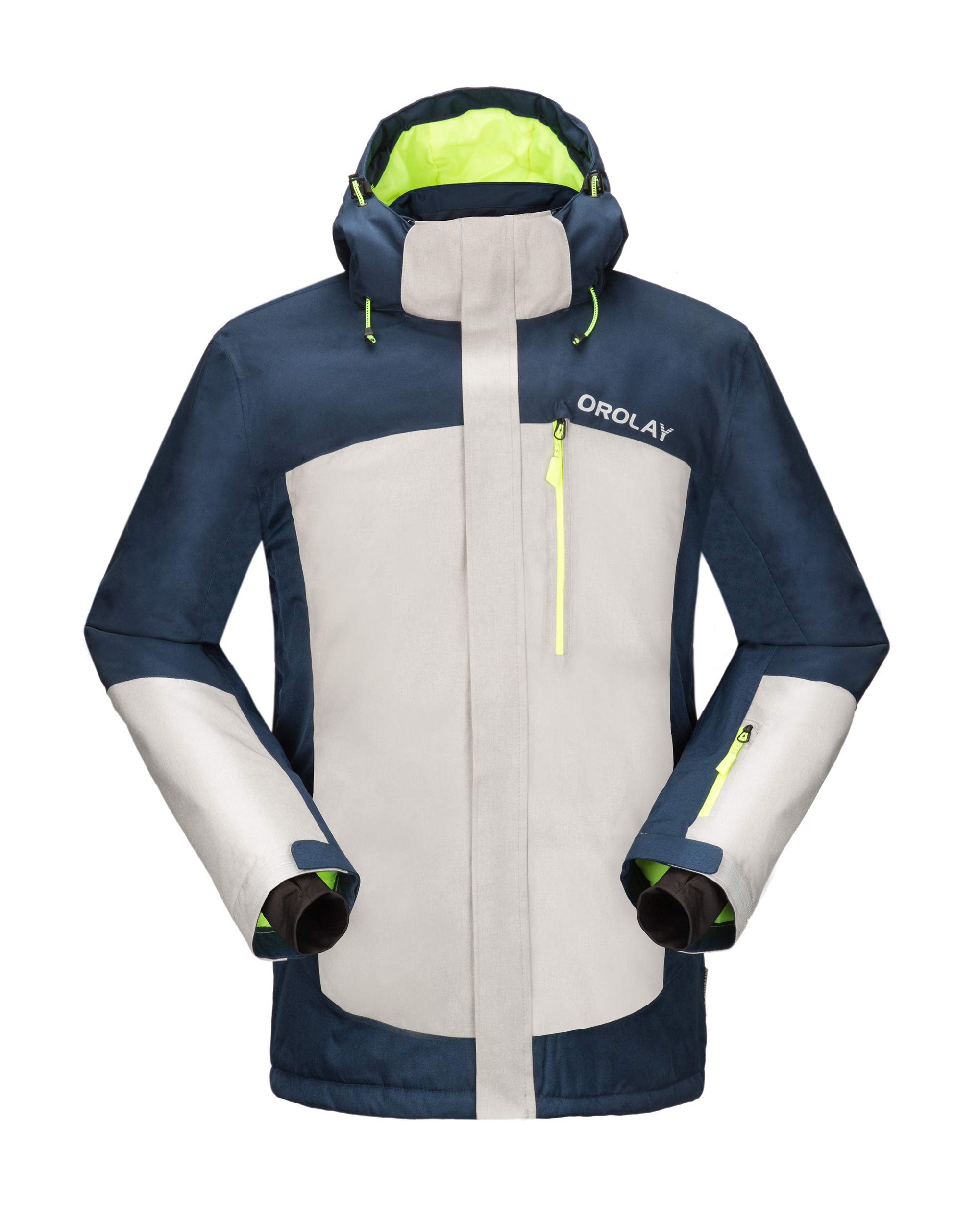 Orolay Men's Waterproof Ski Jacket - Windproof Winter Snow Coat with Thermal Insulation for Skiing, Snowboarding & Outdoor Activities