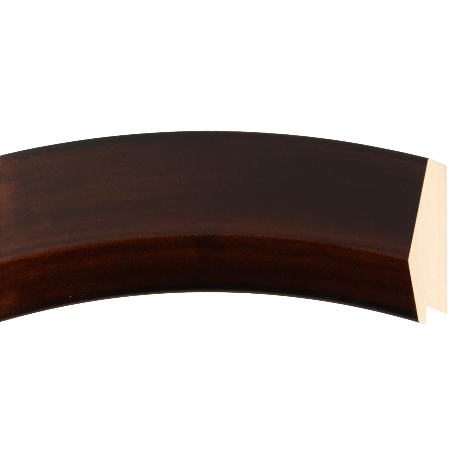 Stylish Oval Beveled Wall Mirror - Veneto Design in Mocha Brown - 24x30 Inches - Perfect for Living Room, Bedroom & Entryway Decor