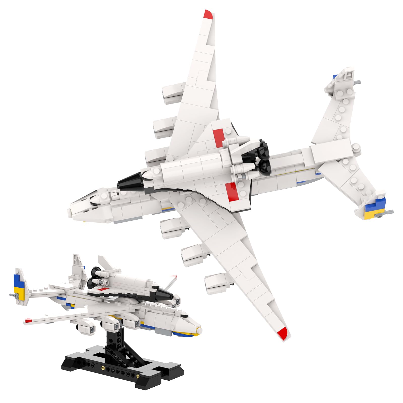635-Piece Antonov An-225 Mriya Building Block Set - Military Aircraft Model Construction Kit - Educational STEM Toy for Adults & Kids - Perfect for Collectors, Aviation Enthusiasts & Classroom Learning