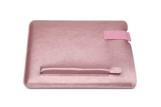 Premium Microfiber Leather Sleeve Case for iPad Pro 12.9 & 11 (2020 Model) with Pencil Holder - Protective Cover for Work, Travel & School Use