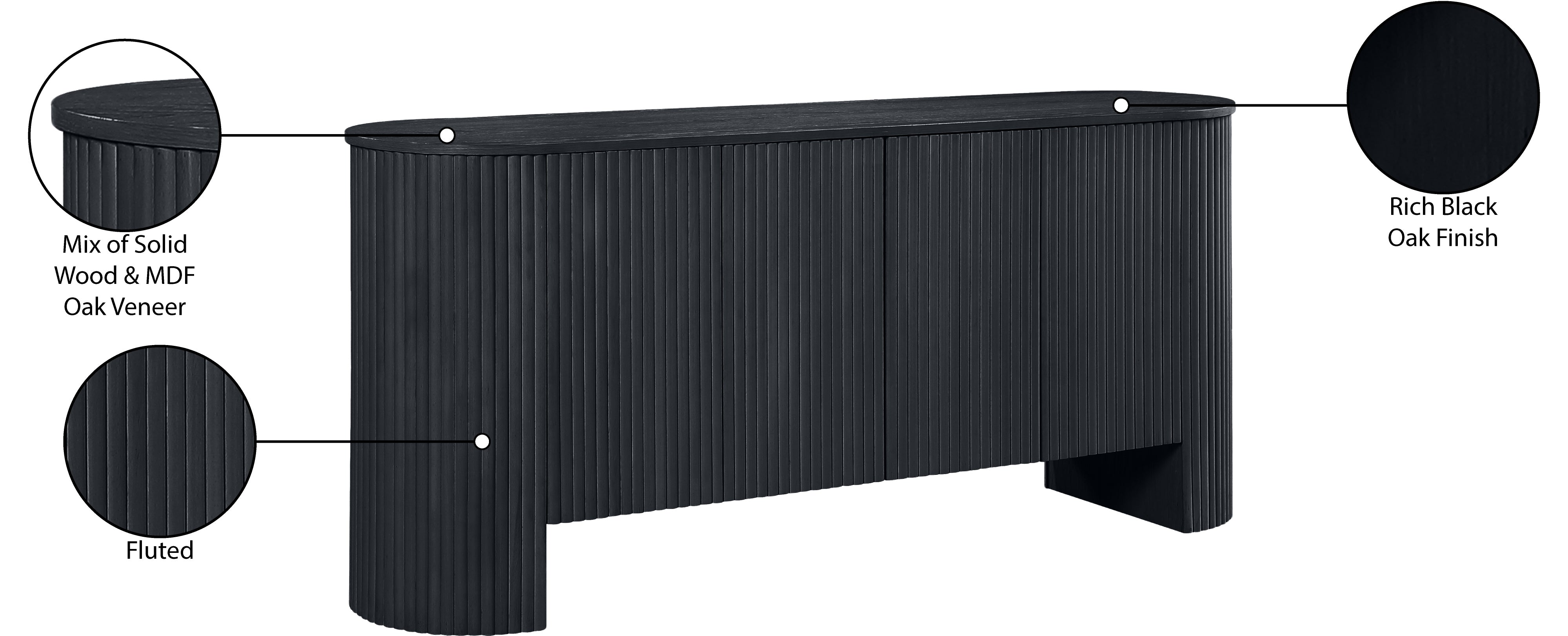 Belinda Sideboard Buffet Cabinet - Stylish Storage for Dining Room, Living Room & Entryway - Perfect for Organizing Dishes, Linens & Home Decor