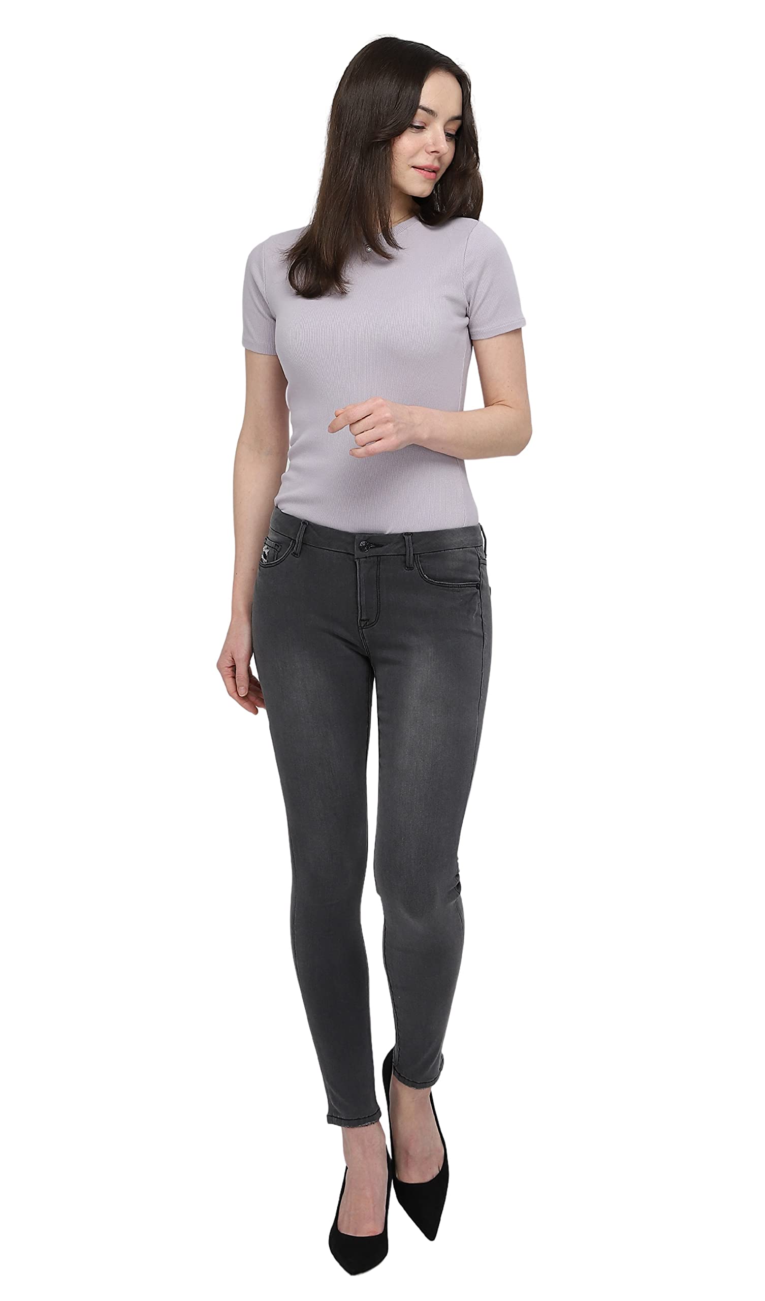 Best Women's Skinny Jeans - Mid-Rise Stretch Denim Pants for a Comfortable & Flattering Fit | Perfect for Casual Wear, Office & Night Out