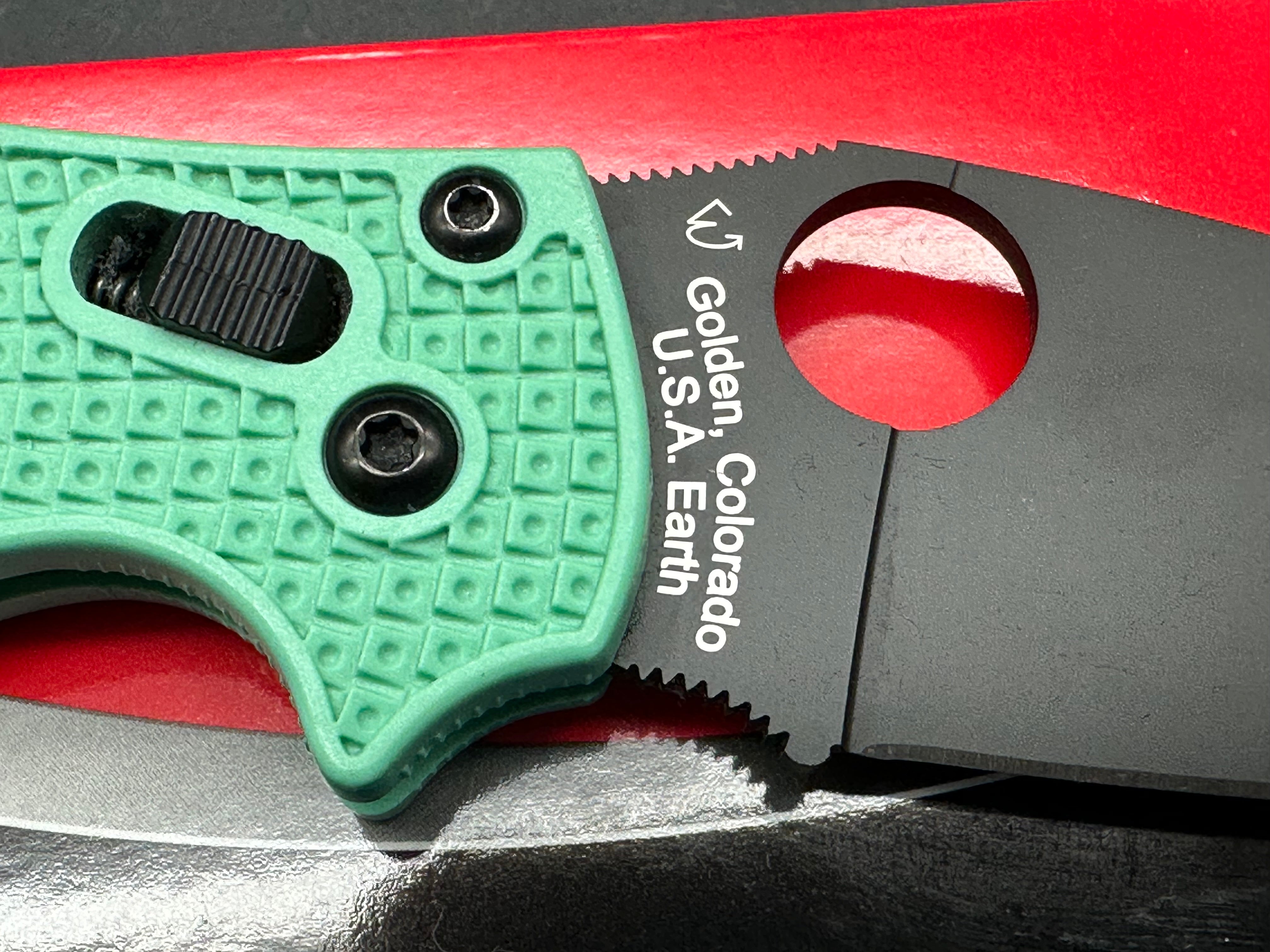 Spyderco Manix 2 Folding Knife - Exclusive HQ Edition with M4 Steel Blade, Green G10 Handle - Perfect for Outdoor Camping, Hiking, and EDC Carry