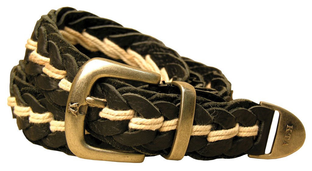 KAKADU Premium Hand Braided Buffalo Leather Belt for Men - Durable & Stylish Western Fashion Accessory for Cowboy Boots, Jeans & Outdoor Adventures