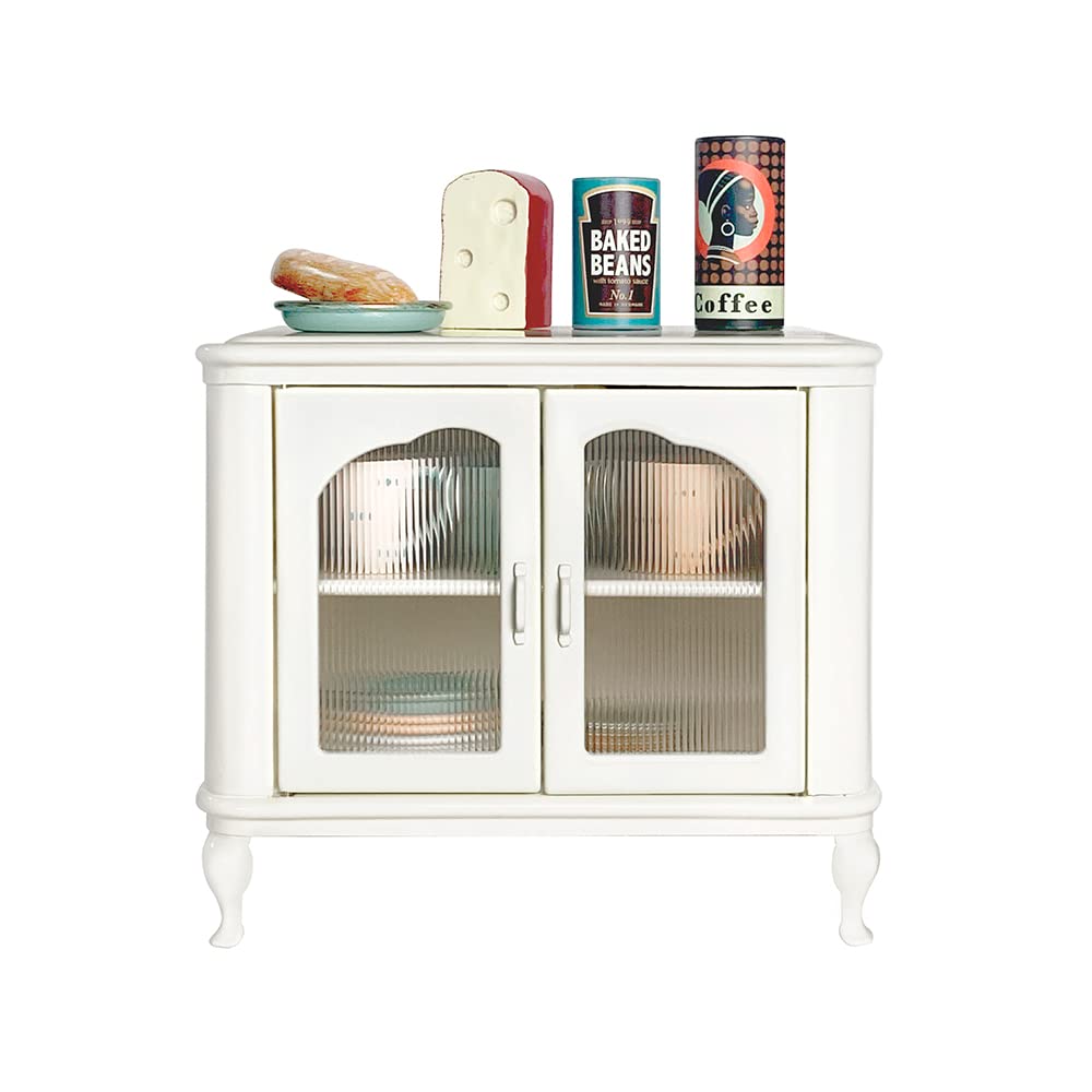 1:6 & 1:4 Scale Metal Dollhouse Miniature Cupboard Set - OB24 Blythe Dollhouse Furniture & Accessories for Realistic Home Decor & Collectors Display