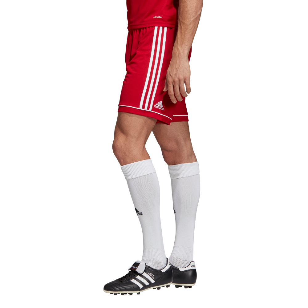 Adidas Youth Squadra 17 Soccer Shorts - Red/White - Breathable Athletic Shorts for Boys - Perfect for Training, Games & Casual Wear