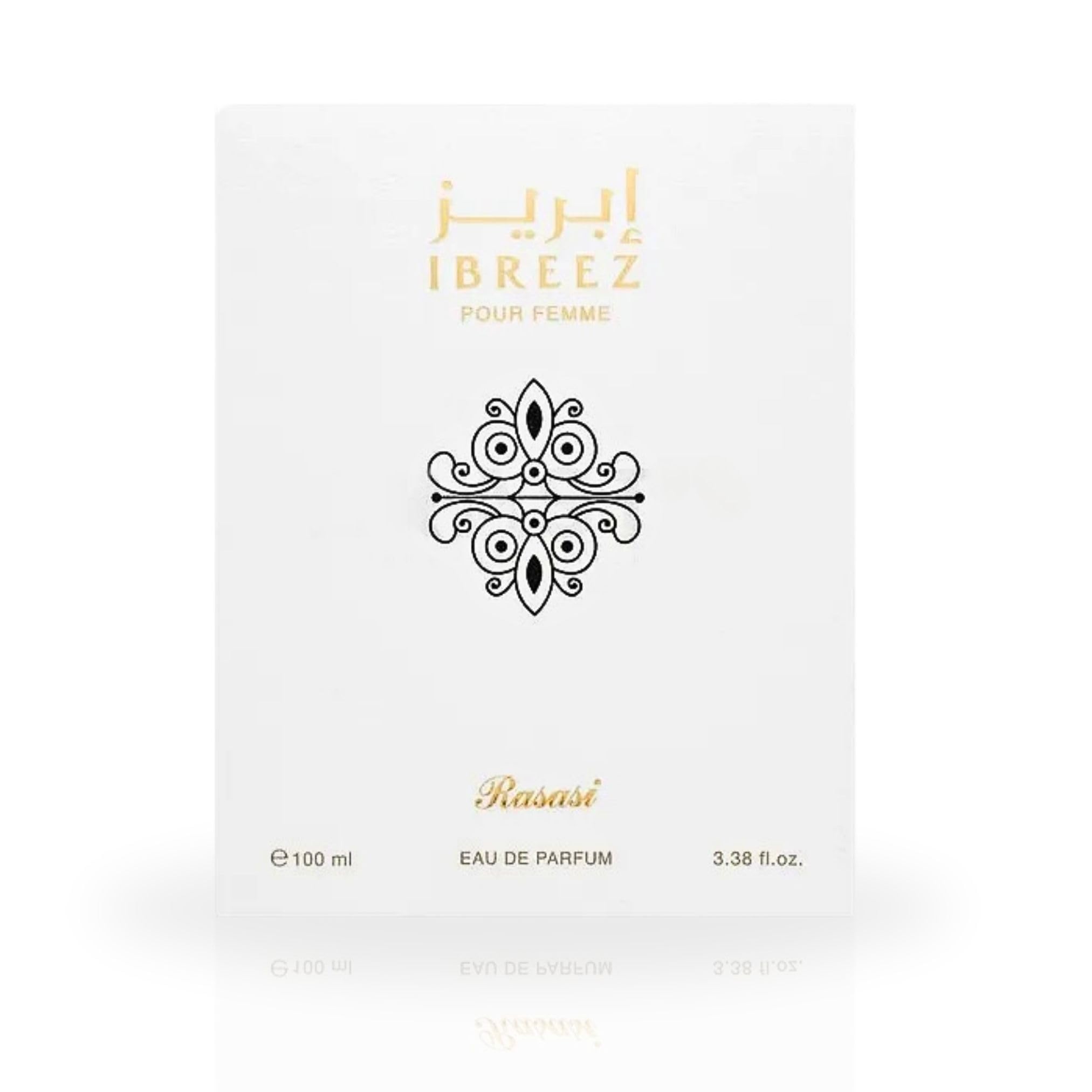 RASASI Ibreez Eau De Parfum for Women - 100ml (3.38 oz) Long Lasting Floral & Fresh Arabian Perfume Spray | Luxurious Feminine Fragrance for Daytime, Office & Special Occasions