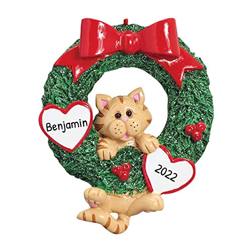 Orange Tabby in Wreath