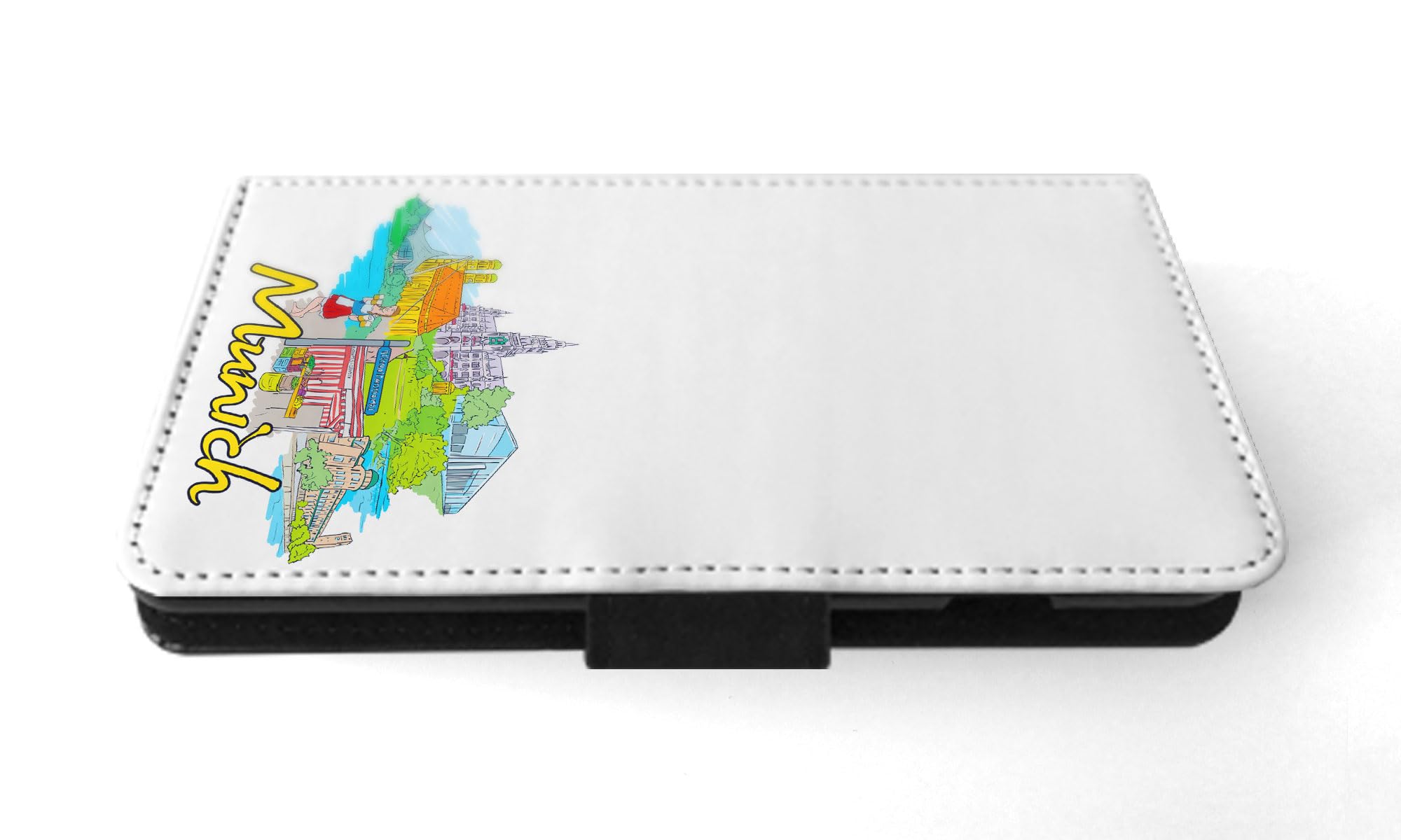 Premium Munich Germany FLIP Wallet Phone Case for Apple iPhone 15 Pro - Stylish Leather Card Holder & Protective Cover for Everyday Use