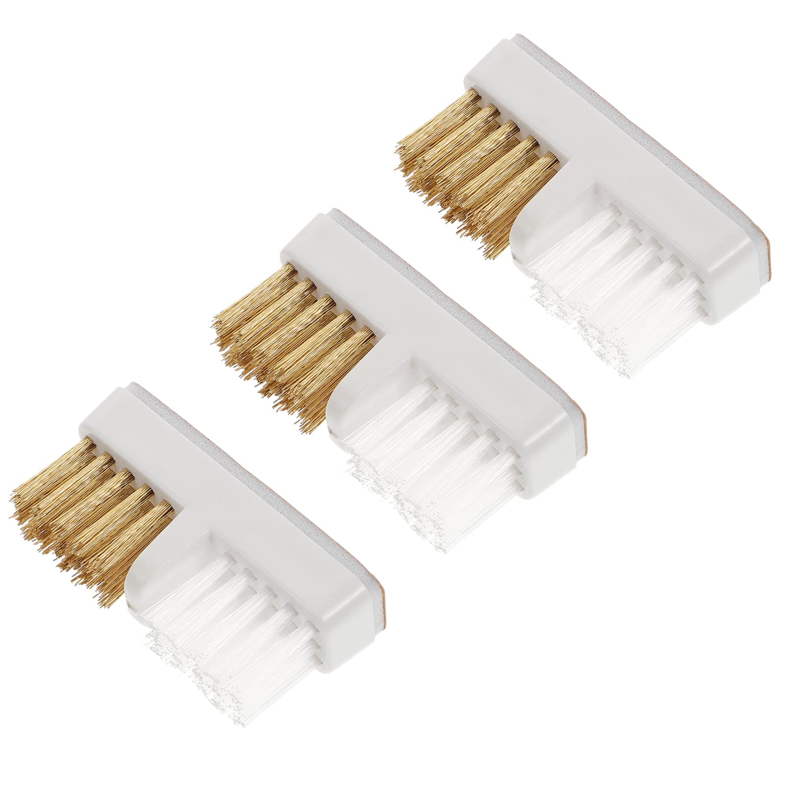 FOMIYES 3PCS Nail Drill Bit Cleaning Brushes - Copper Wire Sanding Head Brushes for Nail Art & Manicure Tools - Perfect for Home, Salon & Professional Nail Care