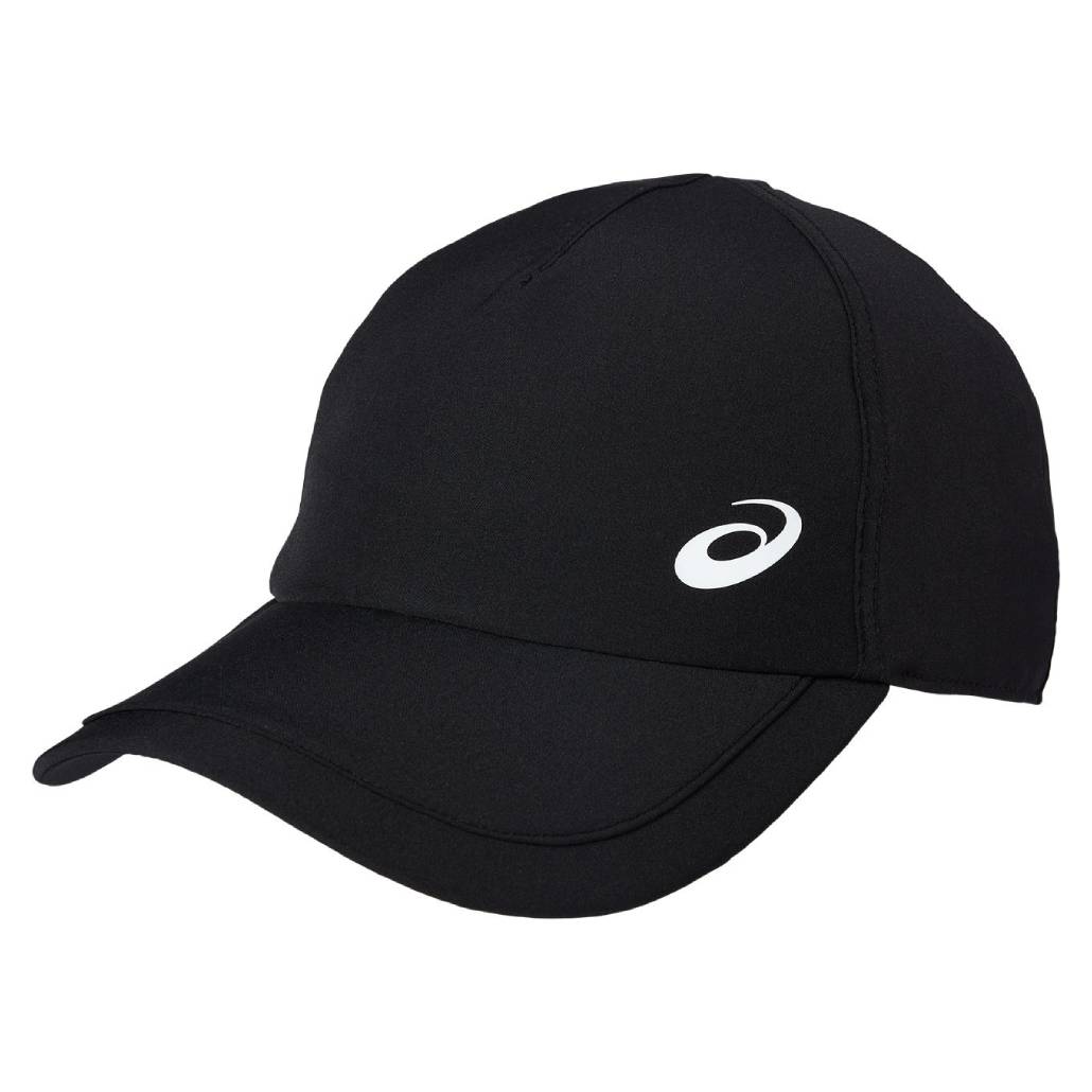 ASICS Performance Running Cap - Lightweight Breathable Baseball Hat for Men & Women - Black - Ideal for Jogging, Gym, and Outdoor Sports