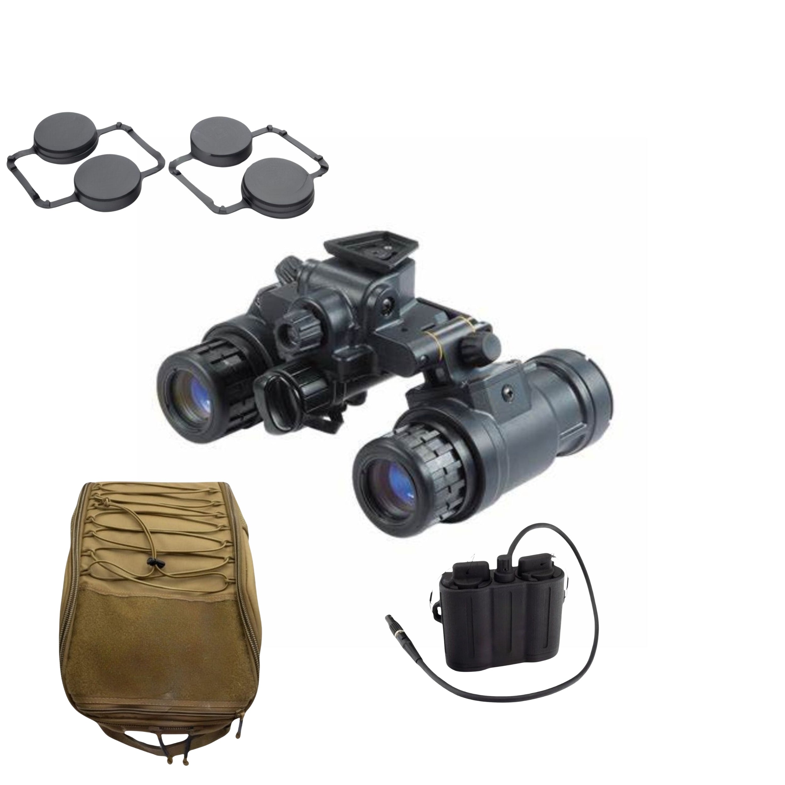 PVS 31A Night Vision Goggles - Gen 3 White Phosphor with 2700 FOM | Military Grade Night Vision for Tactical Operations, Hunting & Outdoor Adventures