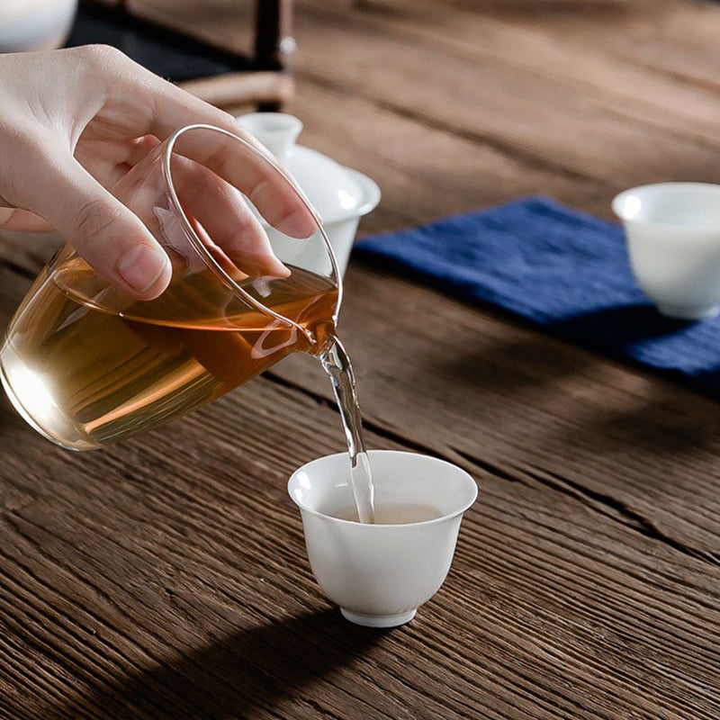 Premium Porcelain Gaiwan Travel Tea Set with Carrying Bag - Perfect for On-the-Go Tea Ceremonies, Camping & Office Use