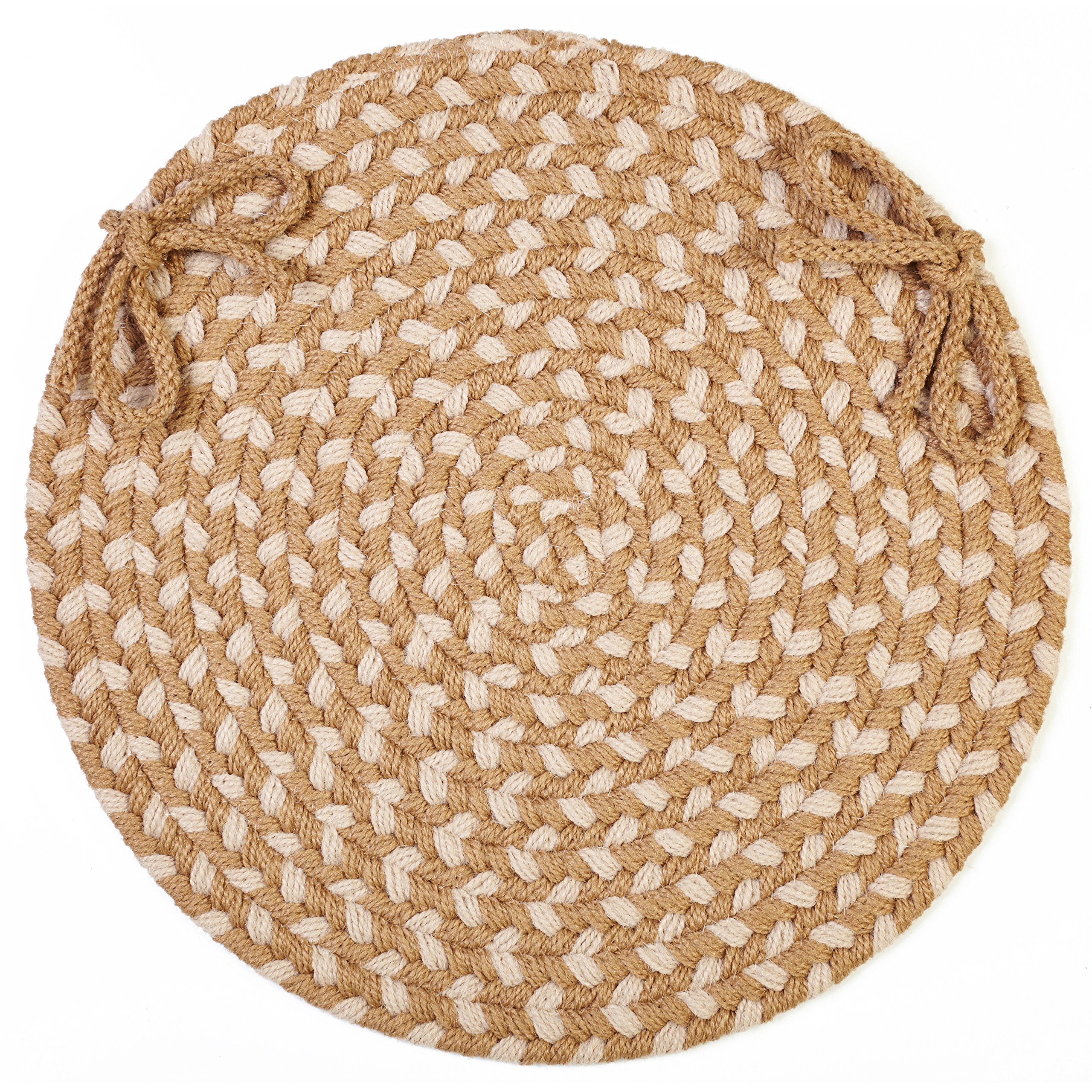 Melrose Chair Pad - Natural Cotton Seat Cushion for Dining Chairs, Office Chairs & Home Decor | Comfortable & Stylish Home Accessory