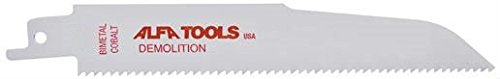 Alfa Tools RSBM67810 6-Inch 10TPI Demolition Saw Blade - 25 Pack | Heavy-Duty Cutting for Concrete, Brick & Masonry | Perfect for Construction & Renovation Projects