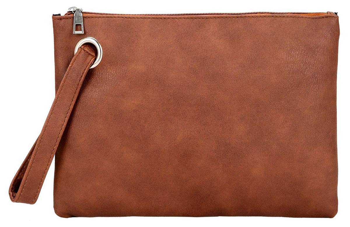 Hycurey Oversized Clutch Bag for Women - Large PU Leather Evening Wristlet Handbag Purse - Perfect for Parties, Weddings & Night Out
