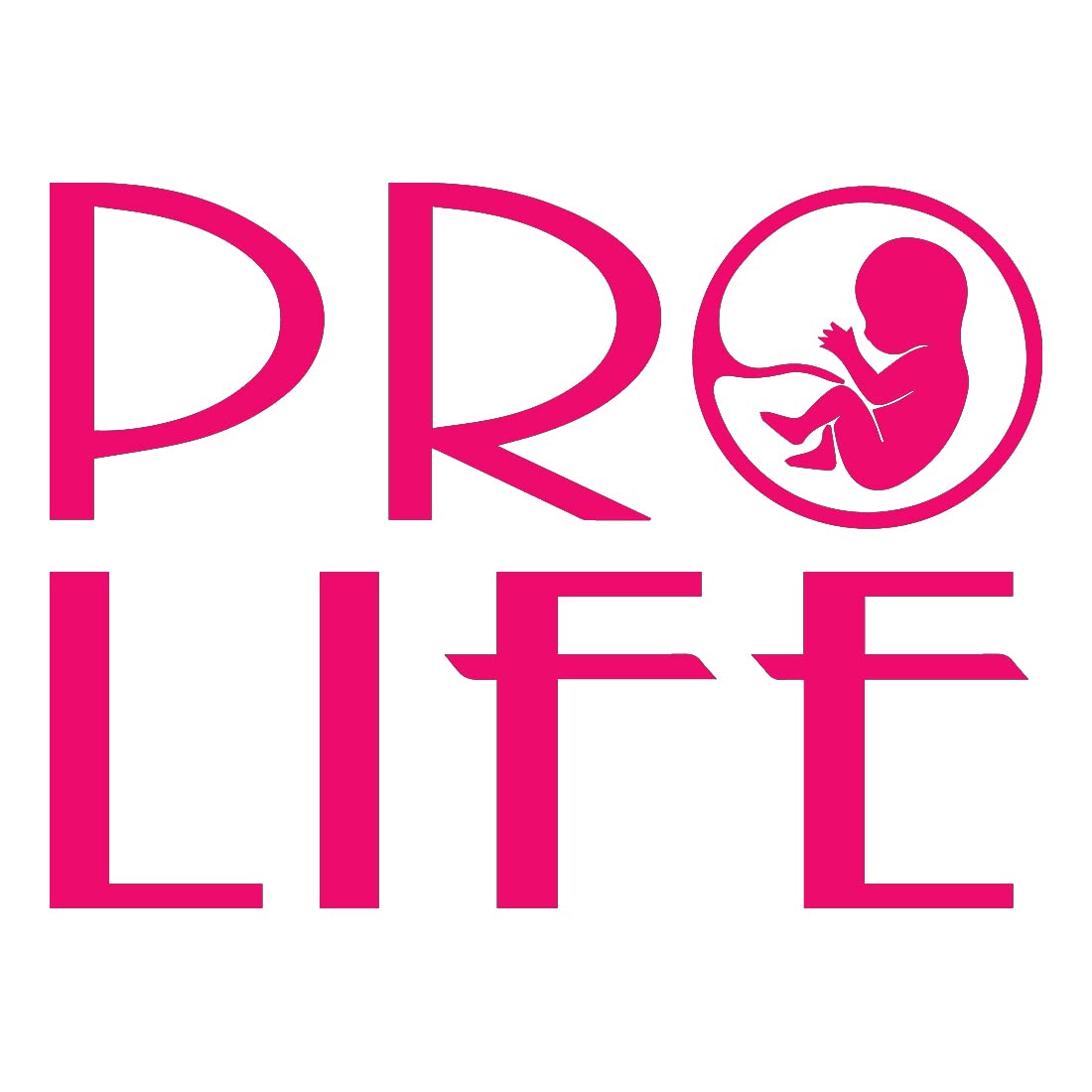 Premium Waterproof Vinyl Decal Stickers (Set of 2) - Baby Pro Life Pink Design for Laptop, Phone, Helmet, Car Window, Mug & Wall Decor | Cute Nursery, Kids Room, Office & Gift Ideas