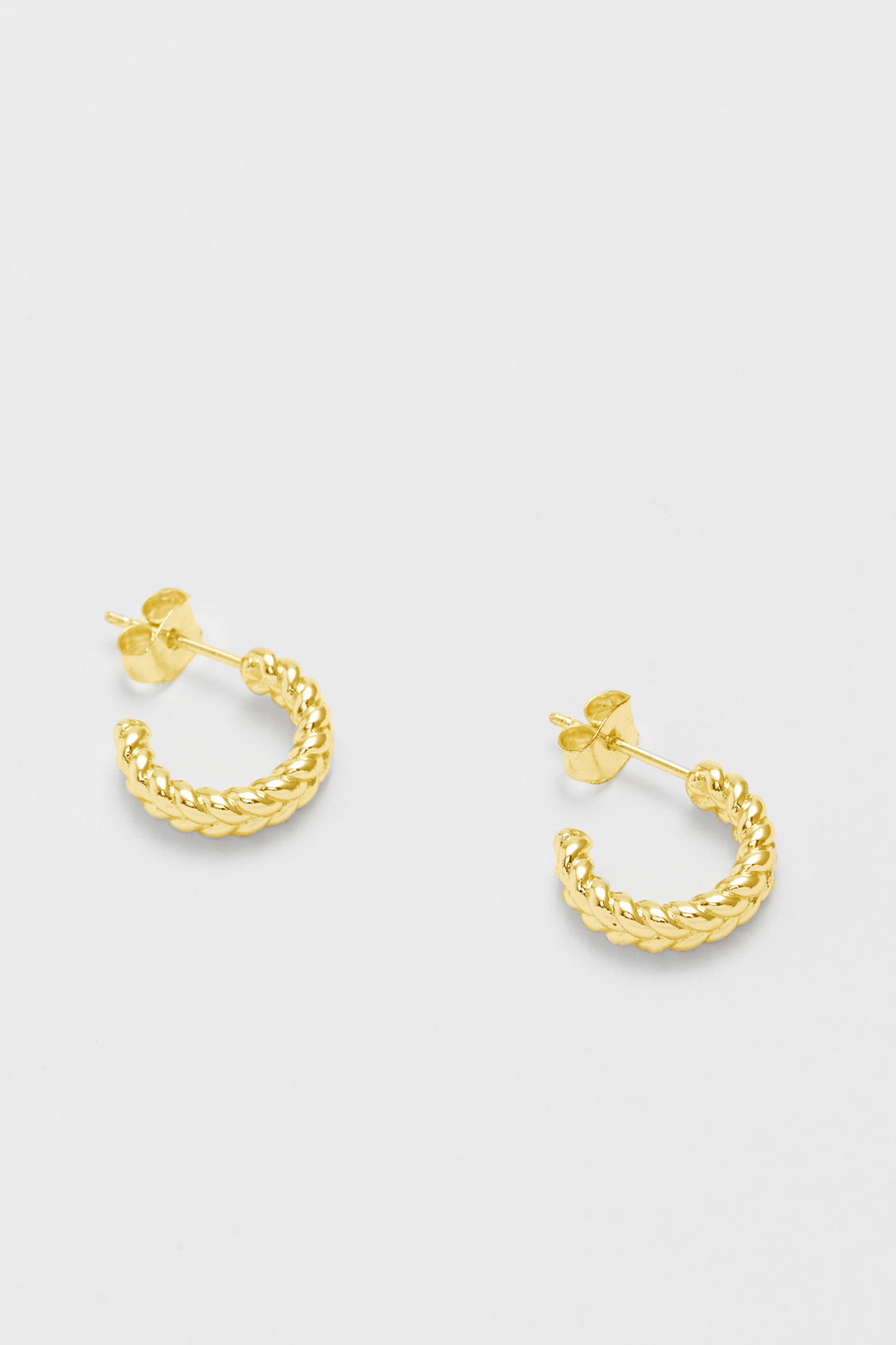 18K Gold Plated Large Woven Hoop Earrings for Women - Trendy Boho Chic Jewelry Gift - Perfect for Parties, Weddings & Everyday Wear (Ebe5106G)