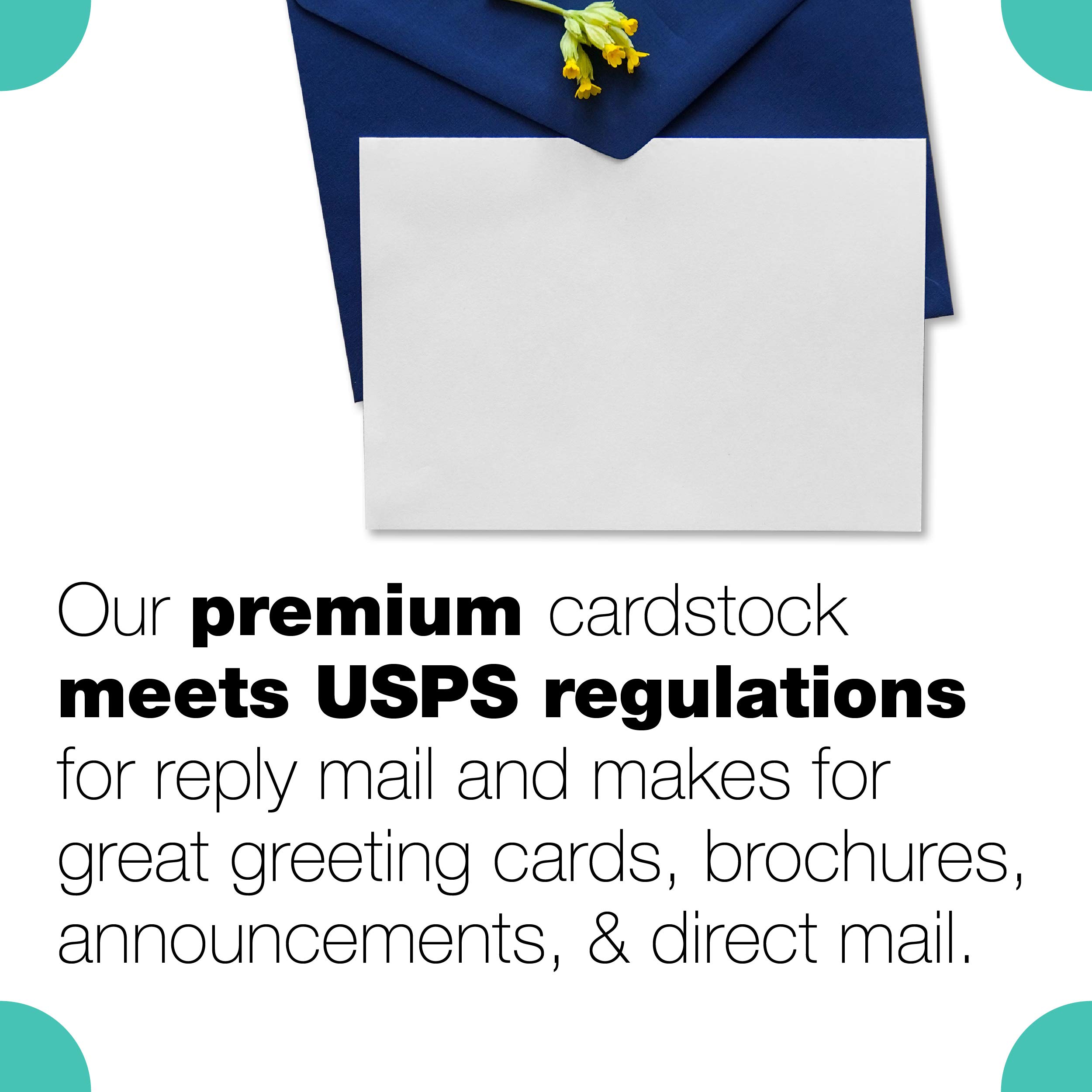Premium 67lb Vellum Bristol Cardstock Paper - 8.5