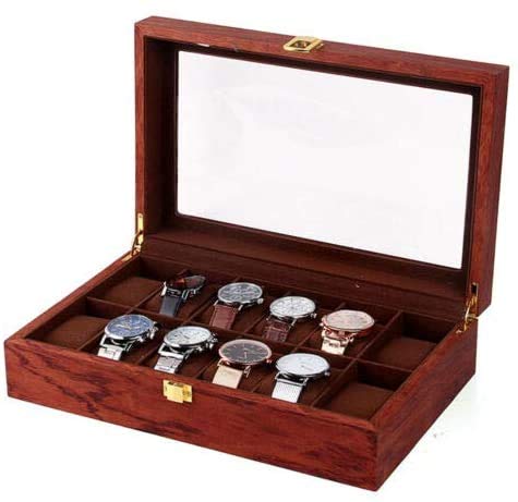 Automatic Watch Winder Display Box - 12 Slots for Watches & Jewelry Storage - Perfect for Home & Office