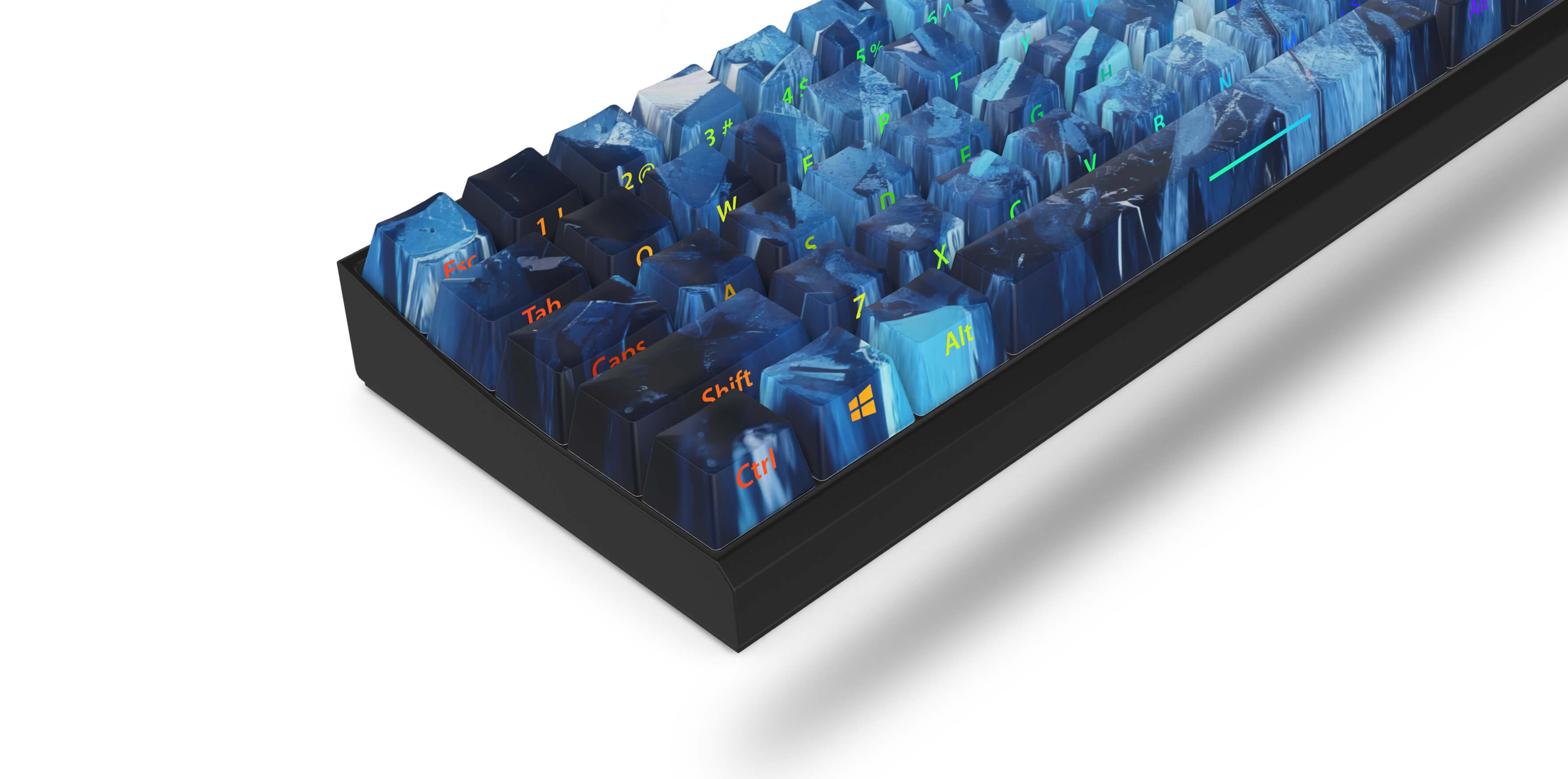 Icetride T60 Pro Mechanical Gaming Keyboard - RGB Backlit, Wired USB, Ergonomic Design for PC, Mac, Laptop - Perfect for Gaming, Typing & Office Work