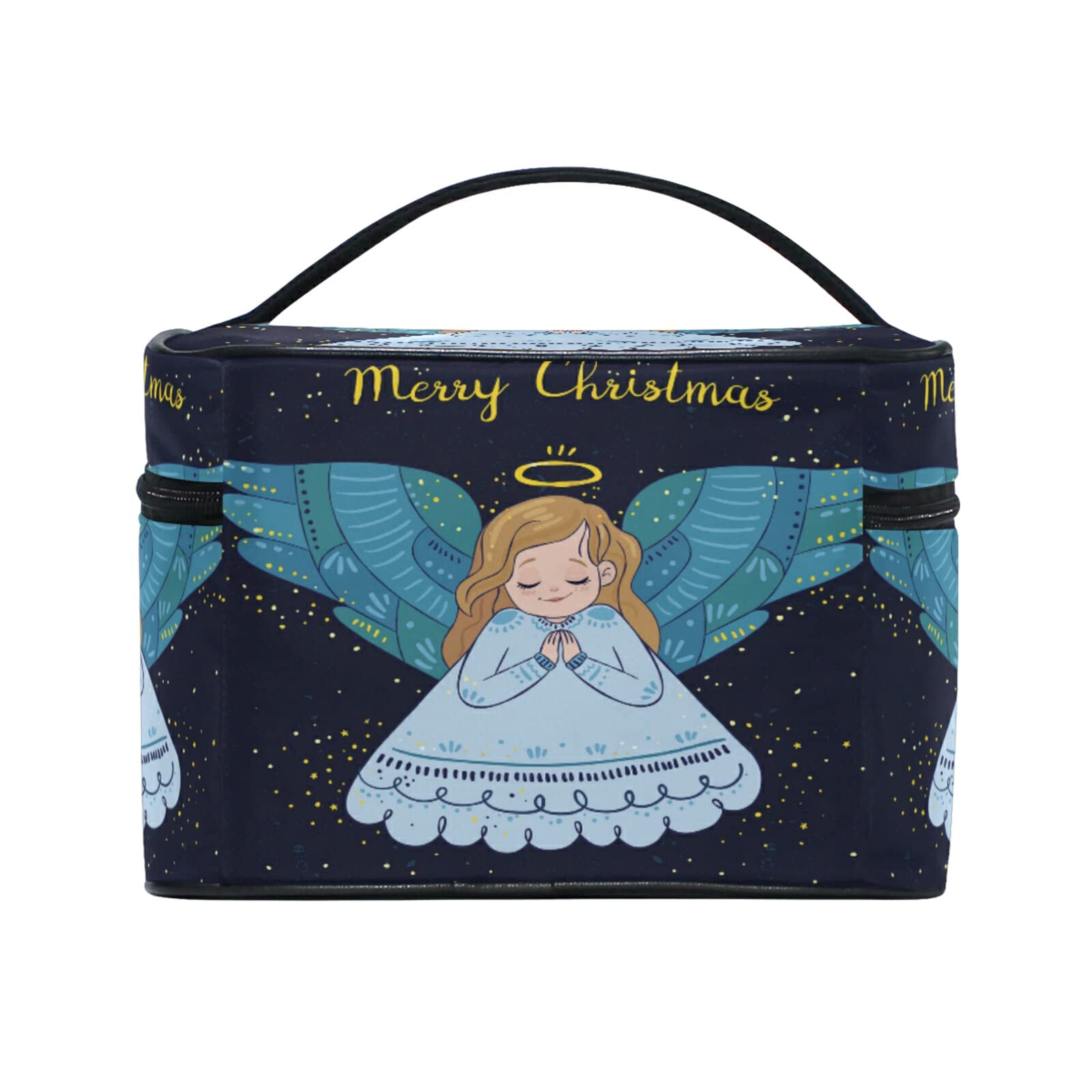 Christmas Angel Makeup Bag for Women - Cute Baby Gift Cosmetic Pouch Toiletry Travel Case - Perfect for Holiday Gifts, Bridal Showers & Travel Organizer